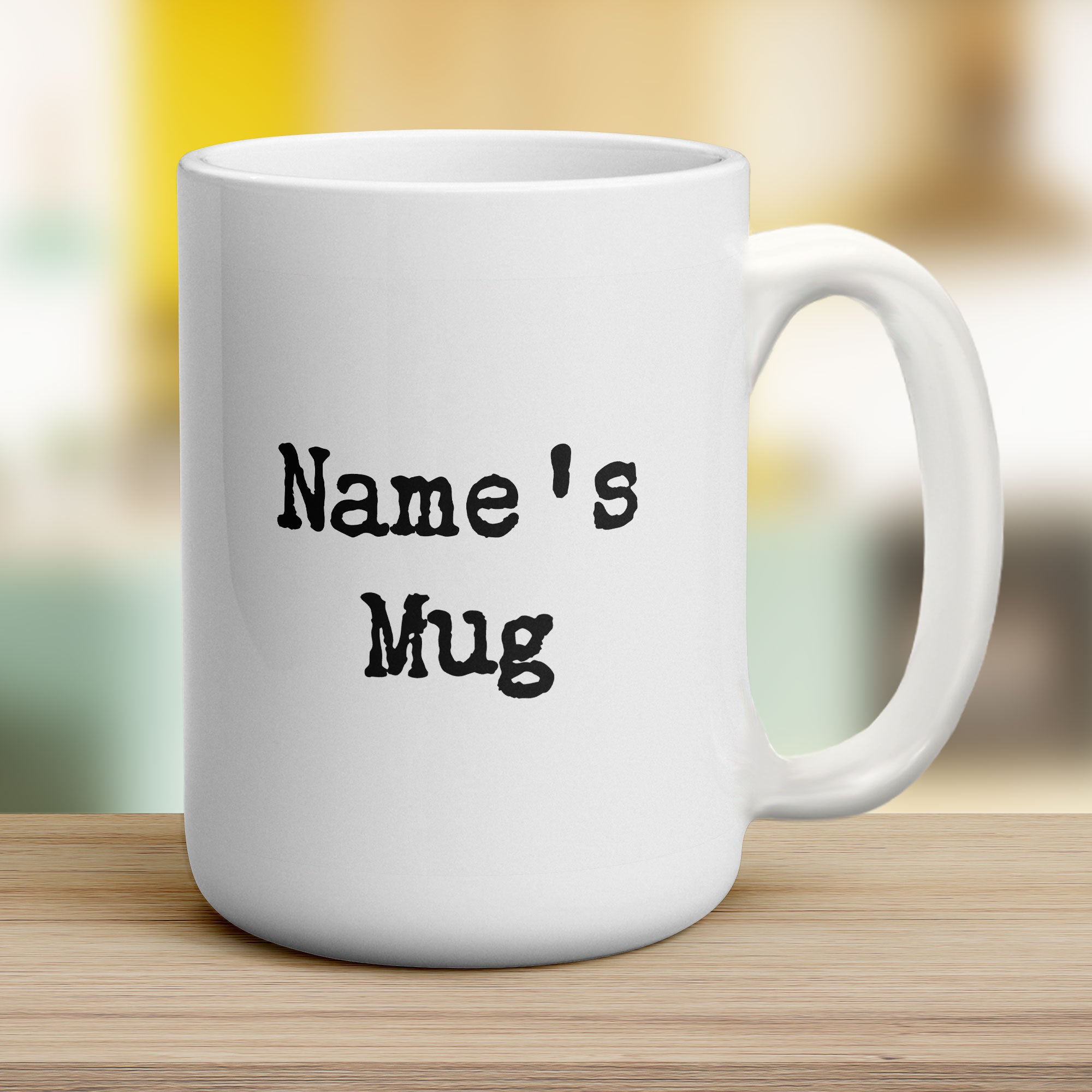Personalised Name Mug - Typewriter Text