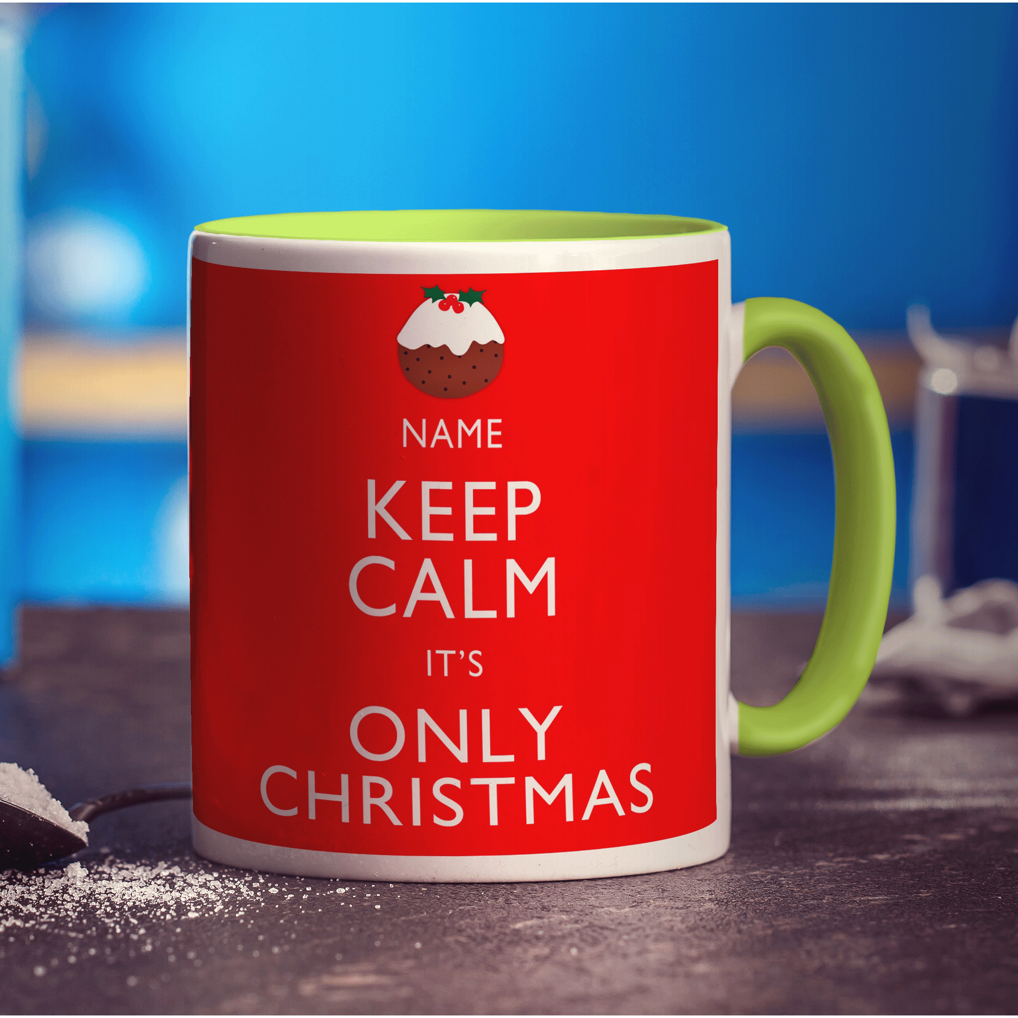 Keep Calm It's Only Christmas Personalised Mug