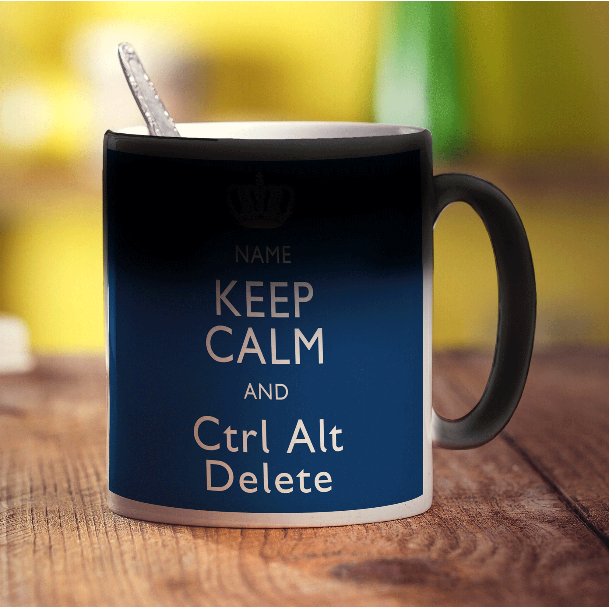 Keep Calm and Ctrl Alt Delete Personalised Mug - Standard 330ml (11oz) / Magic Mug
