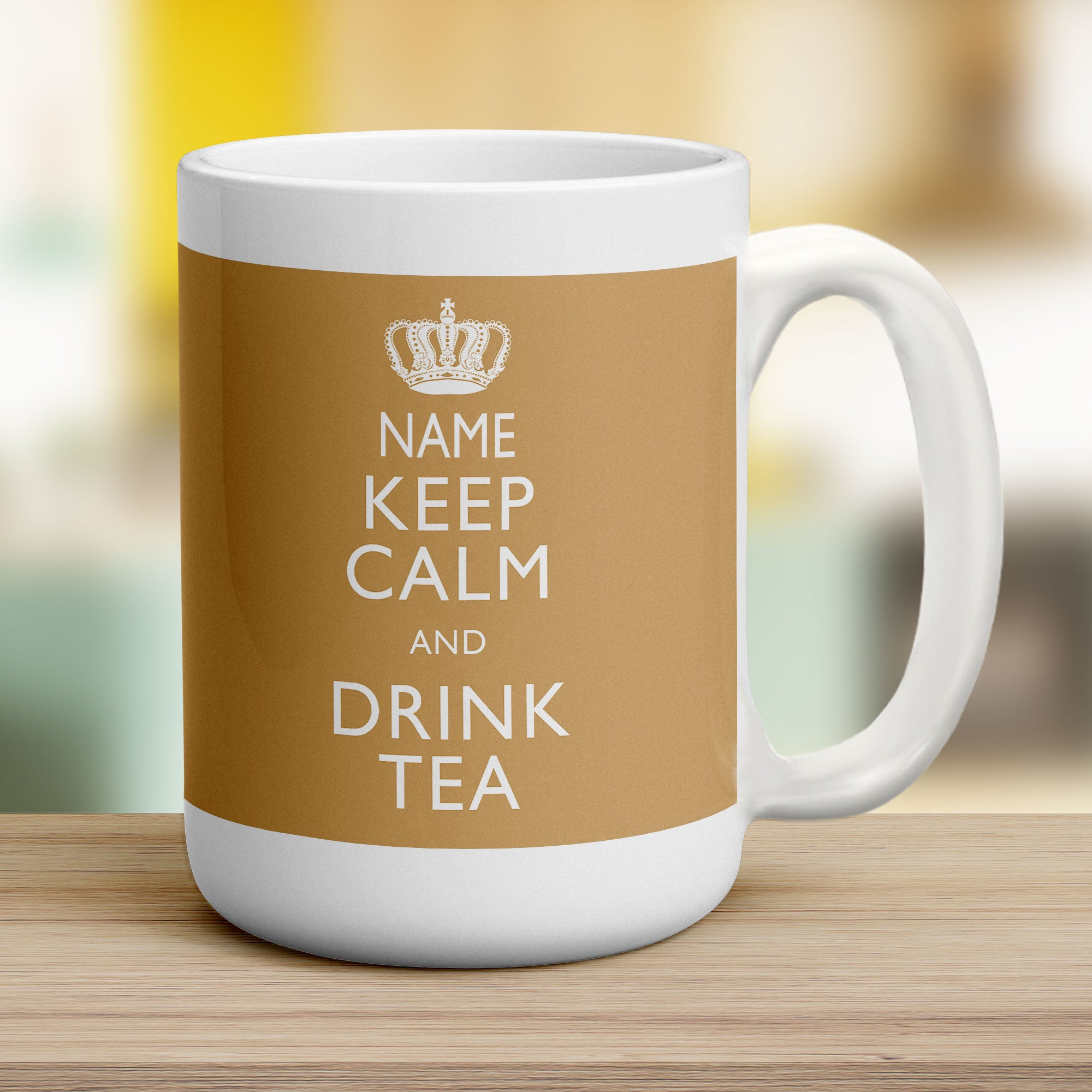 Keep Calm and Drink Tea Personalised Mug