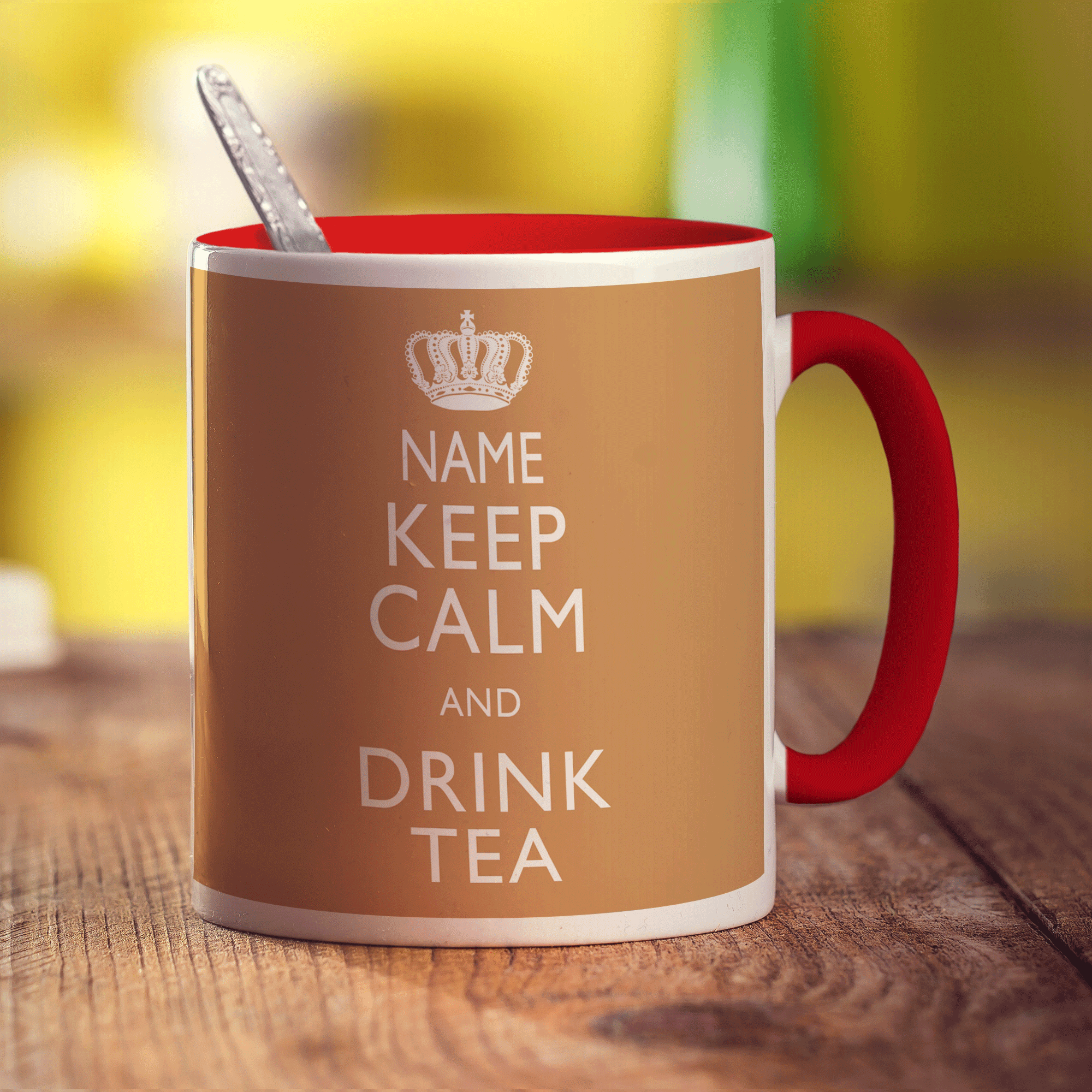 Keep Calm and Drink Tea Personalised Mug
