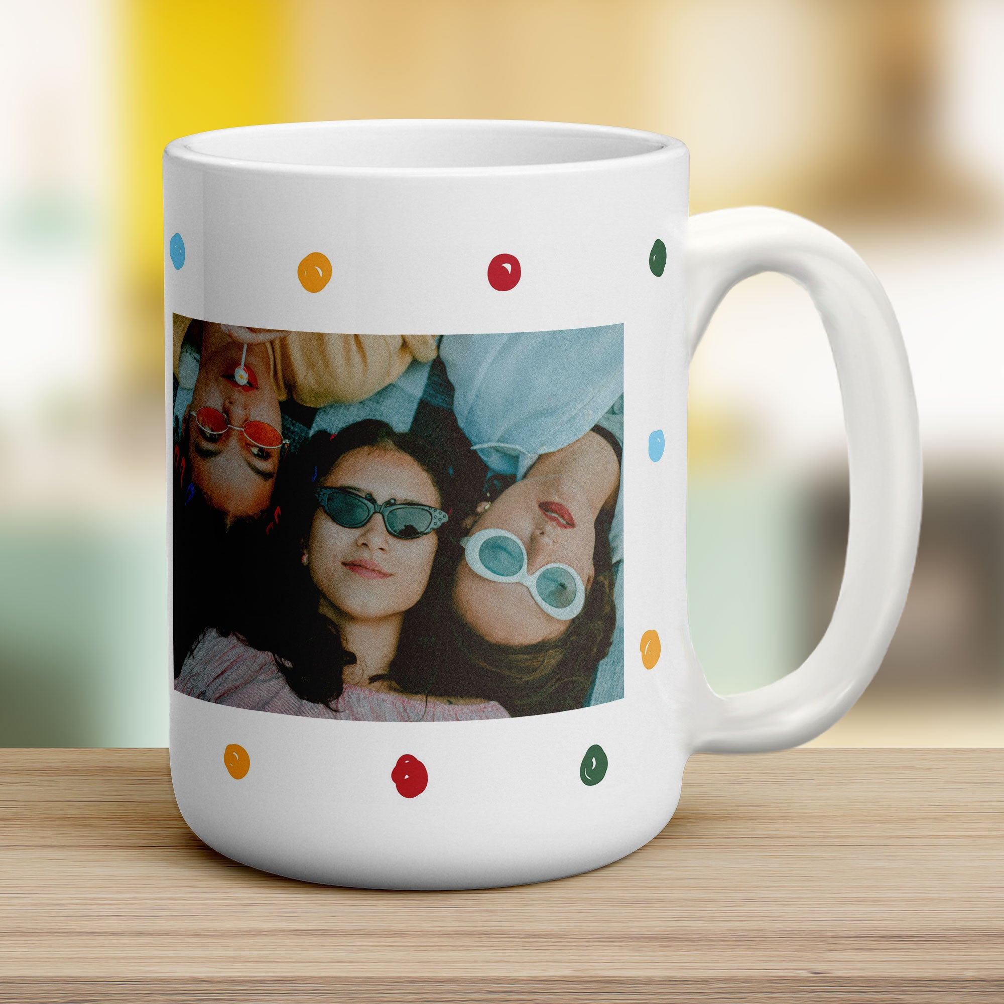 Dotty Photo Mug