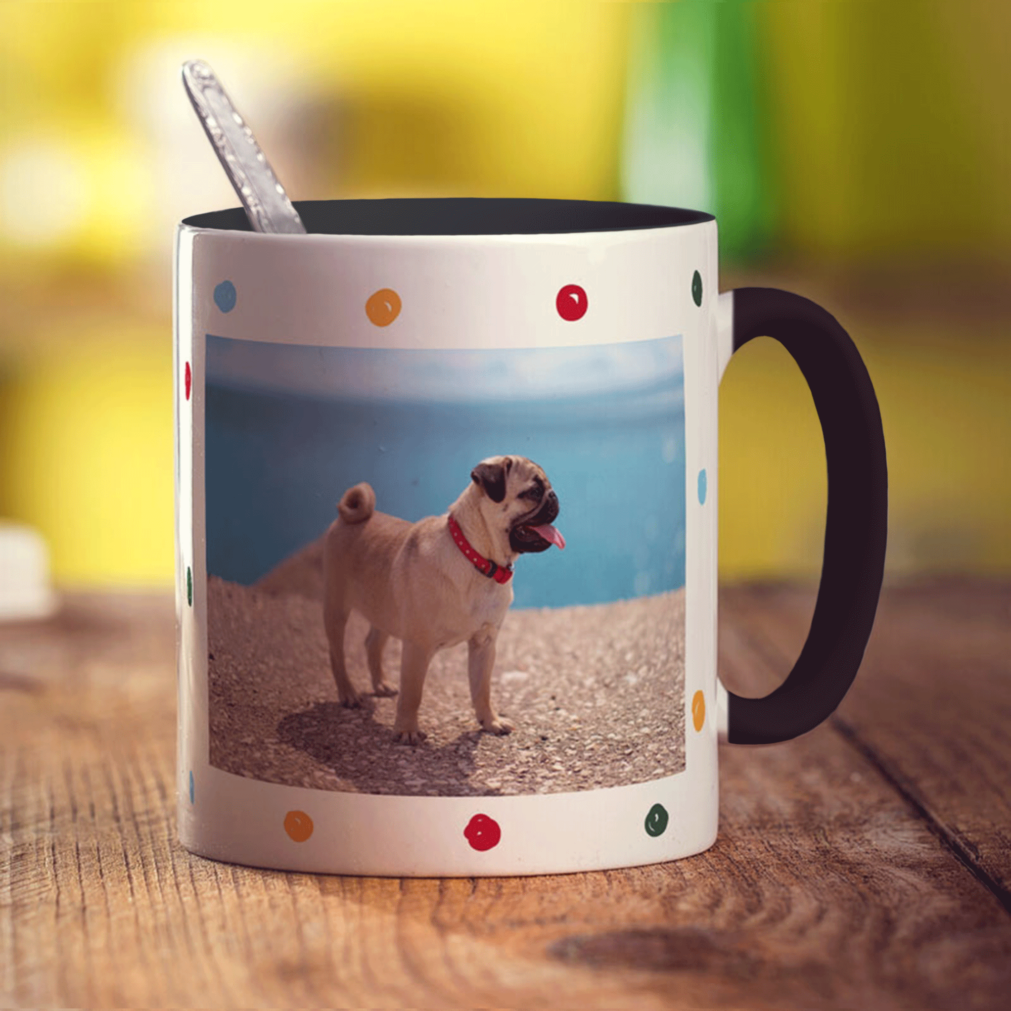 Dotty Photo Mug