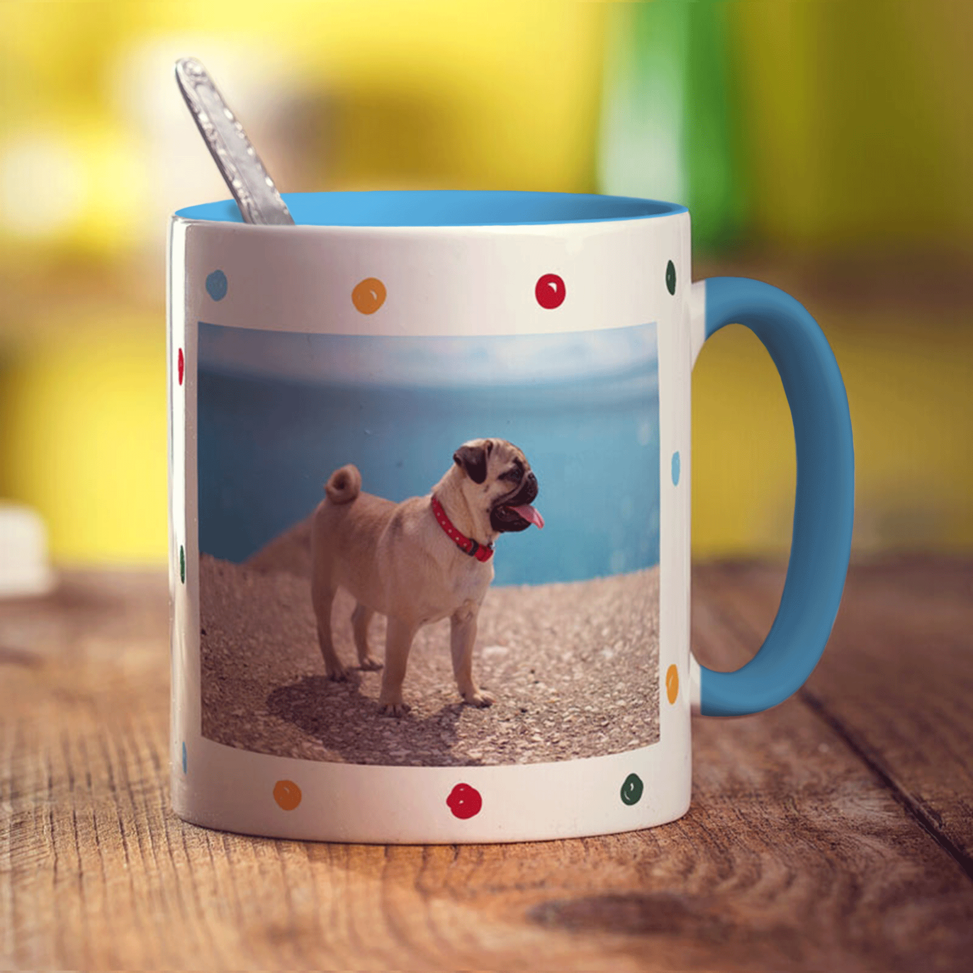 Dotty Photo Mug