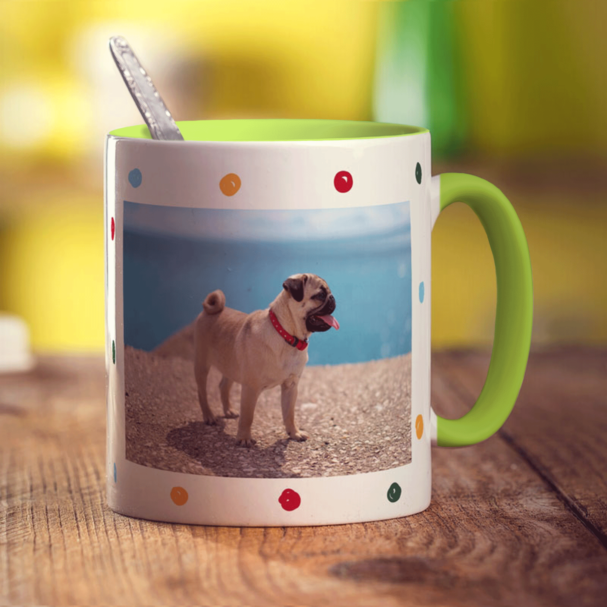 Dotty Photo Mug