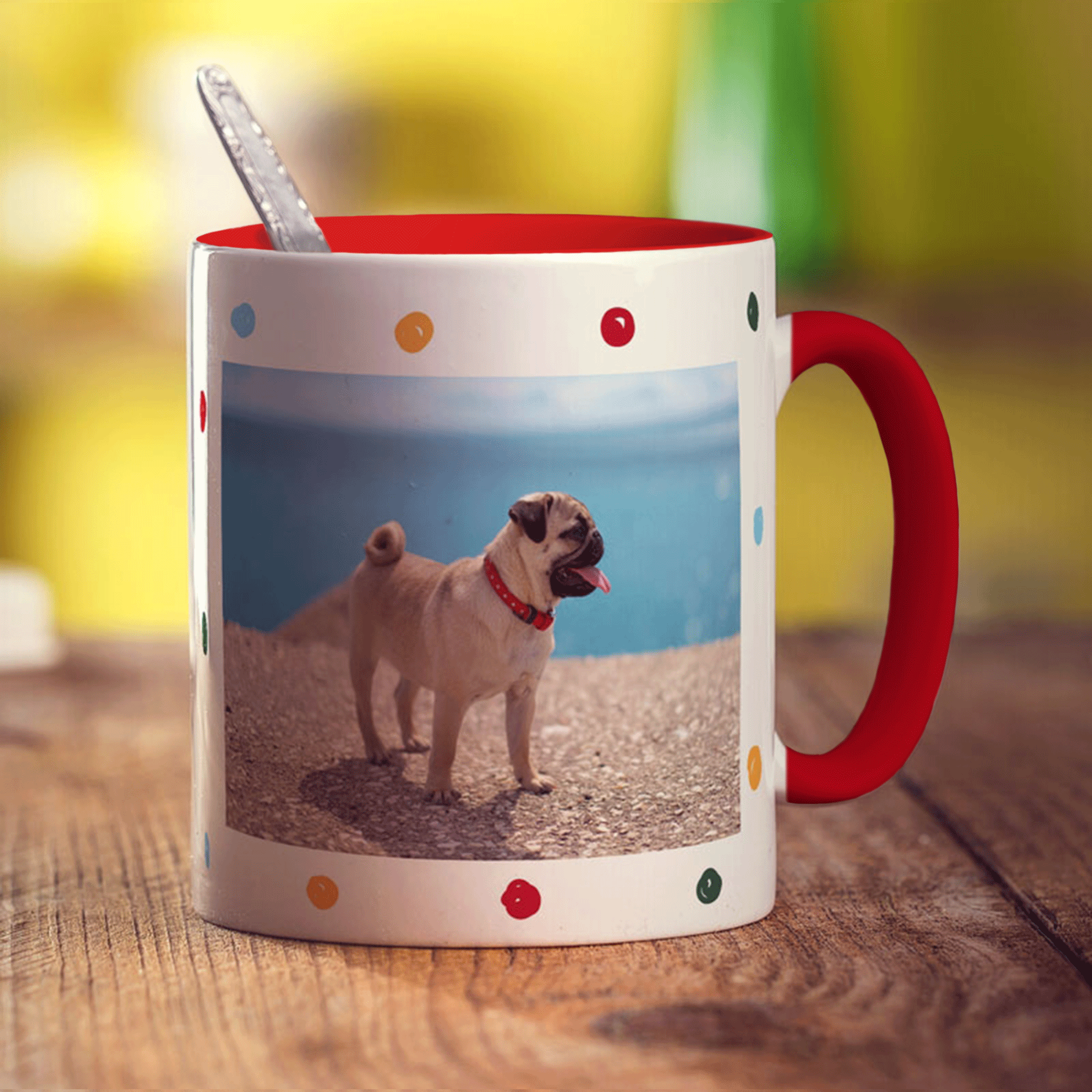 Dotty Photo Mug