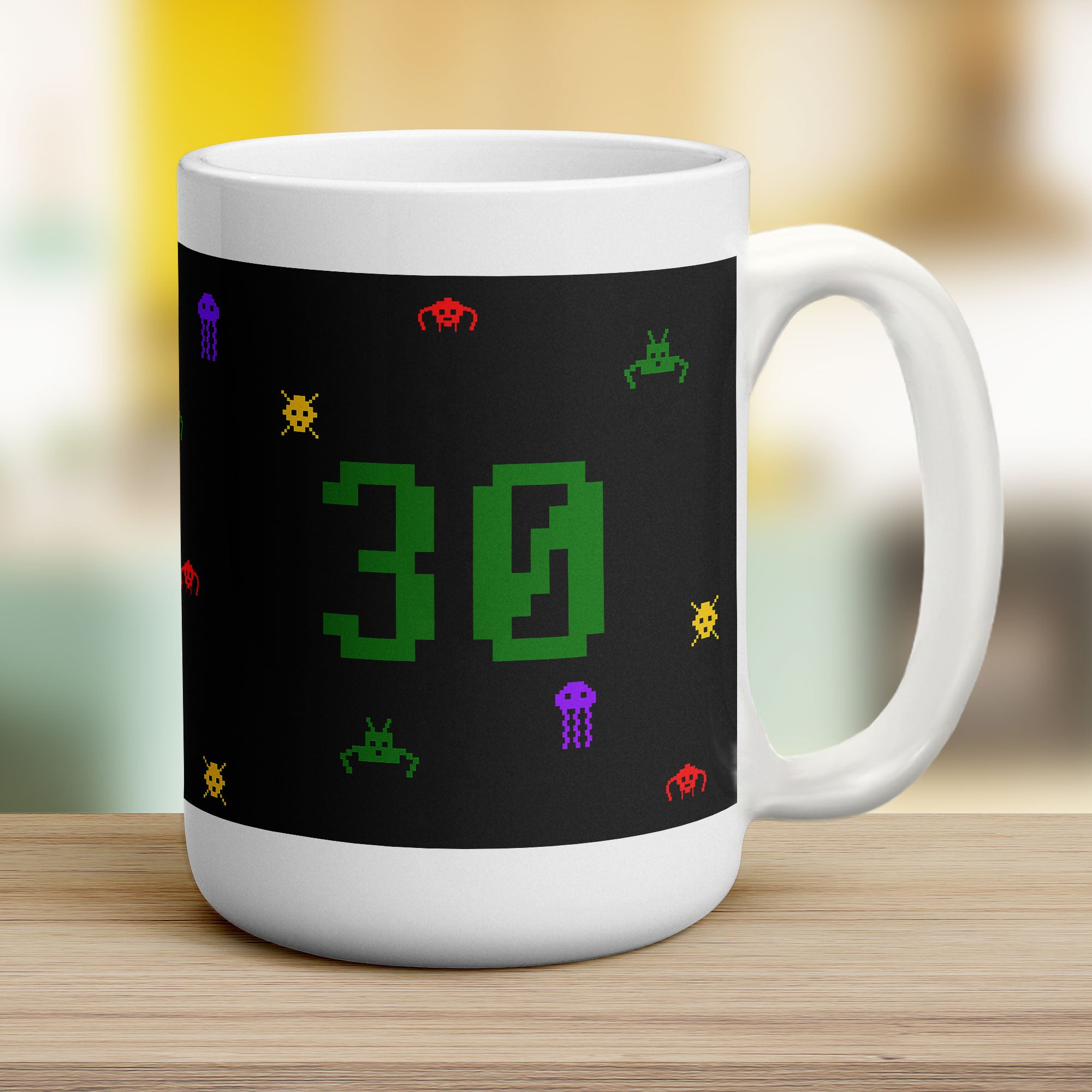 Retro Computer Game Mug - Birthday - Jumbo 440ml (15oz) / White