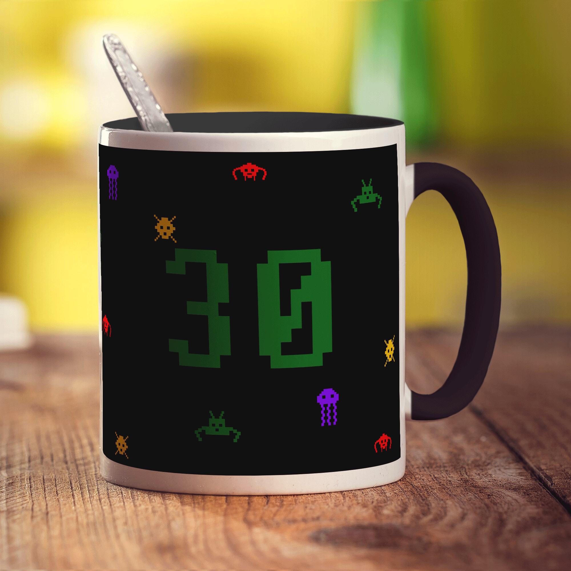 Retro Computer Game Mug - Birthday - Standard 330ml (11oz) / Black