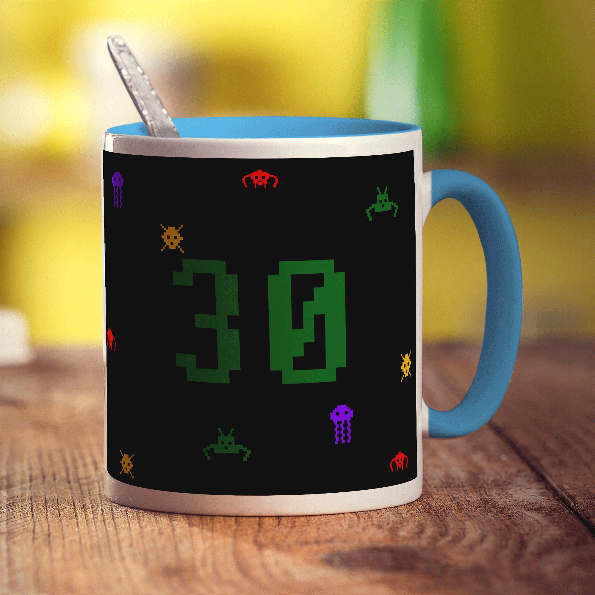 Retro Computer Game Mug - Birthday - Standard 330ml (11oz) / Blue