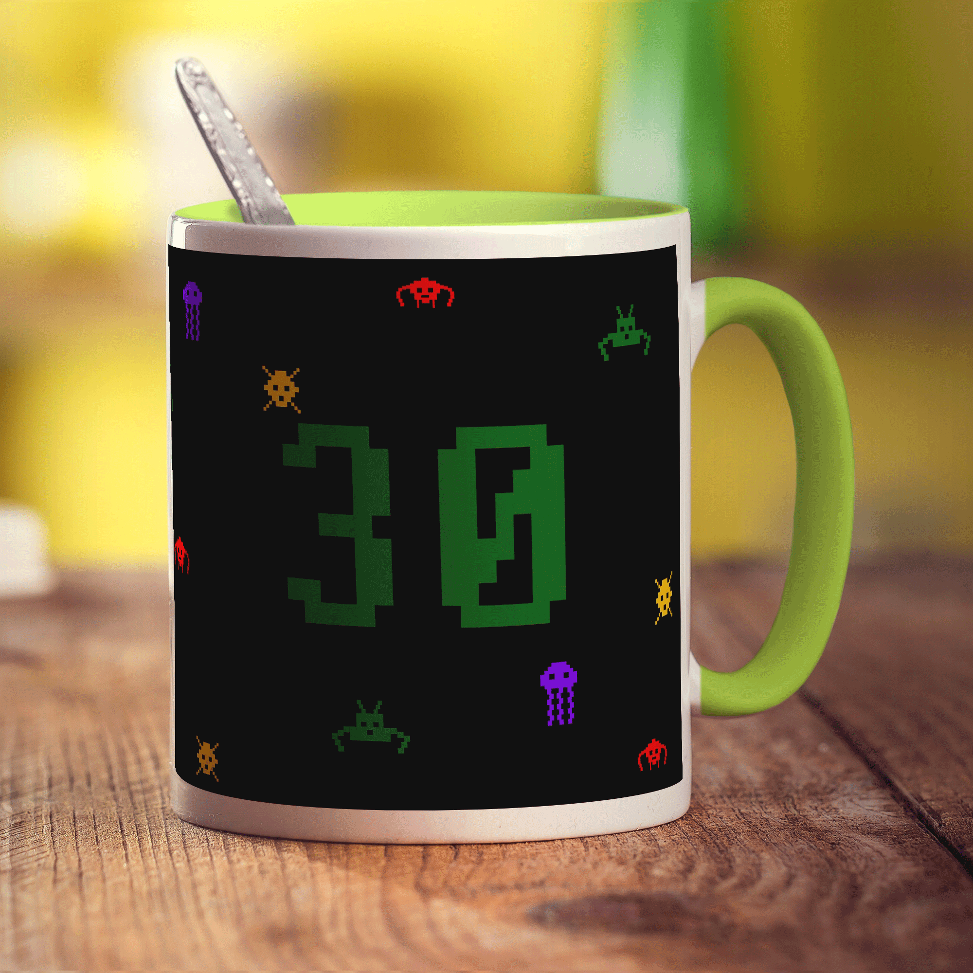 Retro Computer Game Mug - Birthday - Standard 330ml (11oz) / Green