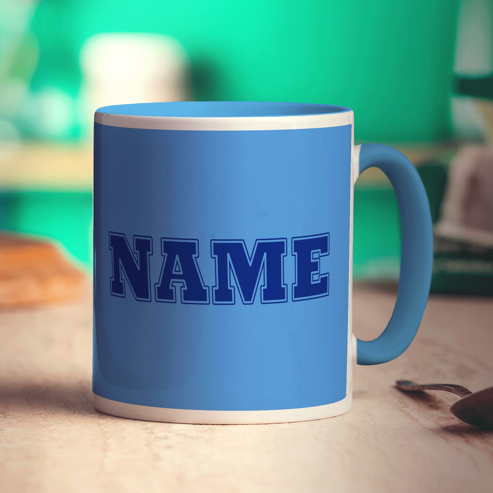 Team Name Mug - Blue