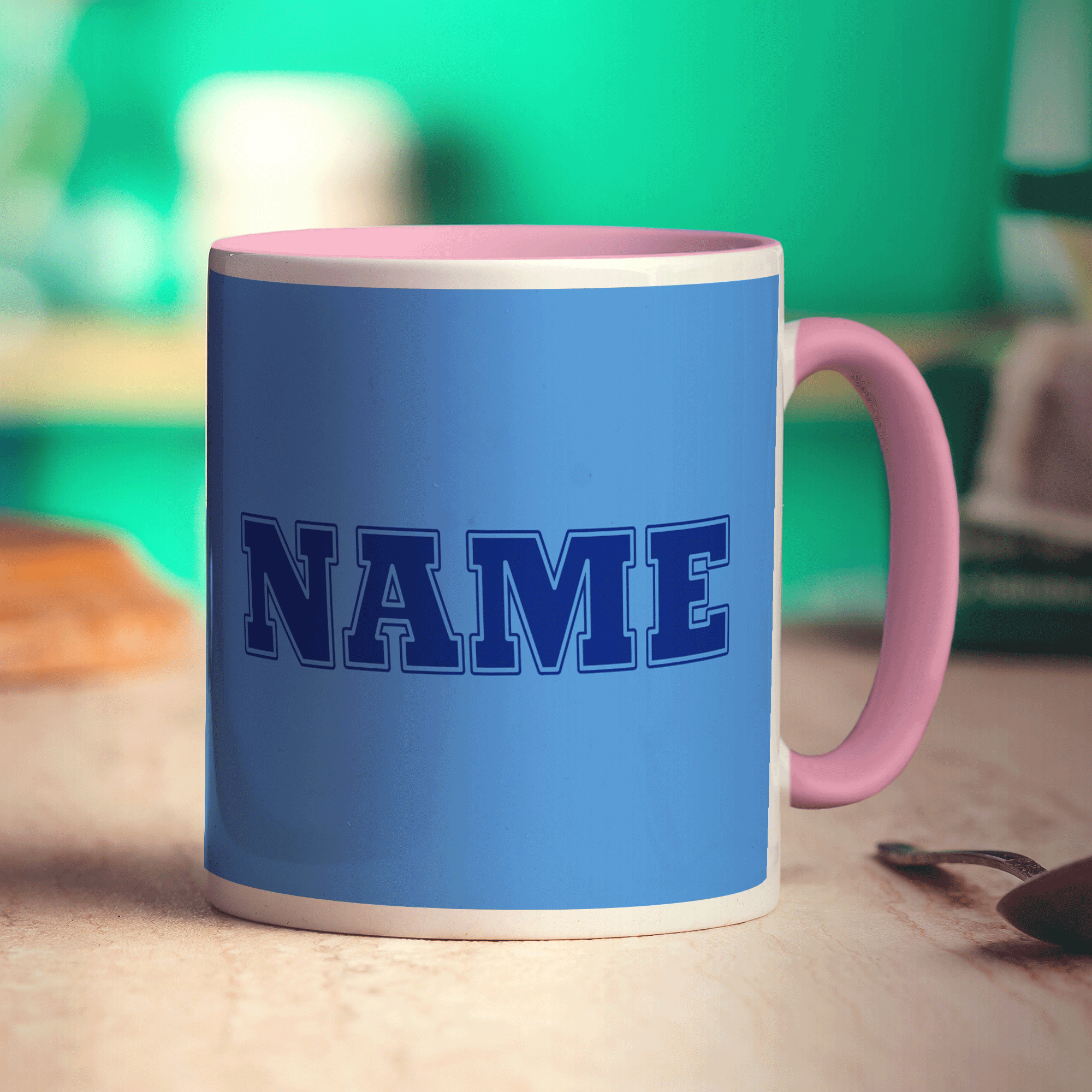 Team Name Mug - Blue