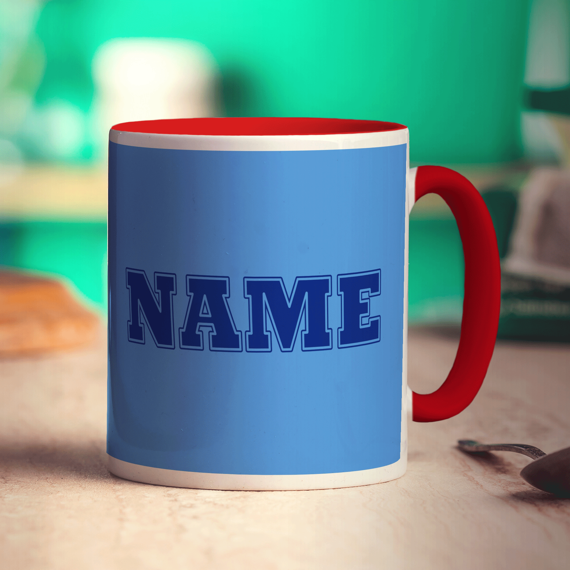 Team Name Mug - Blue