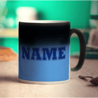 Team Name Mug - Blue - Standard 330ml (11oz) / Magic Mug