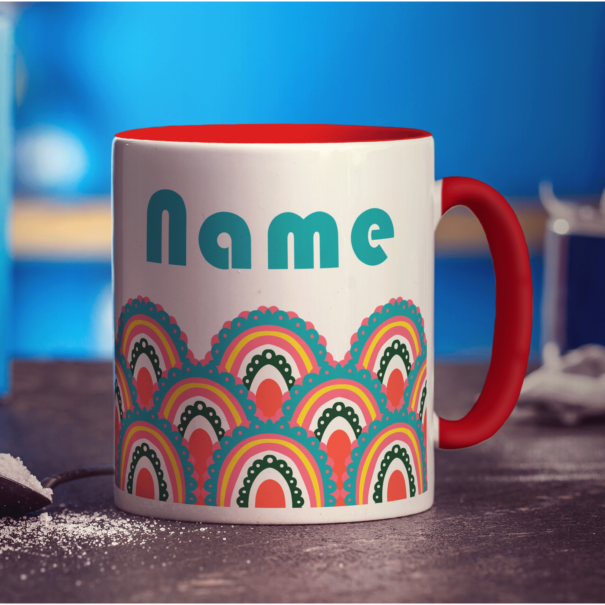 Retro Name Mug