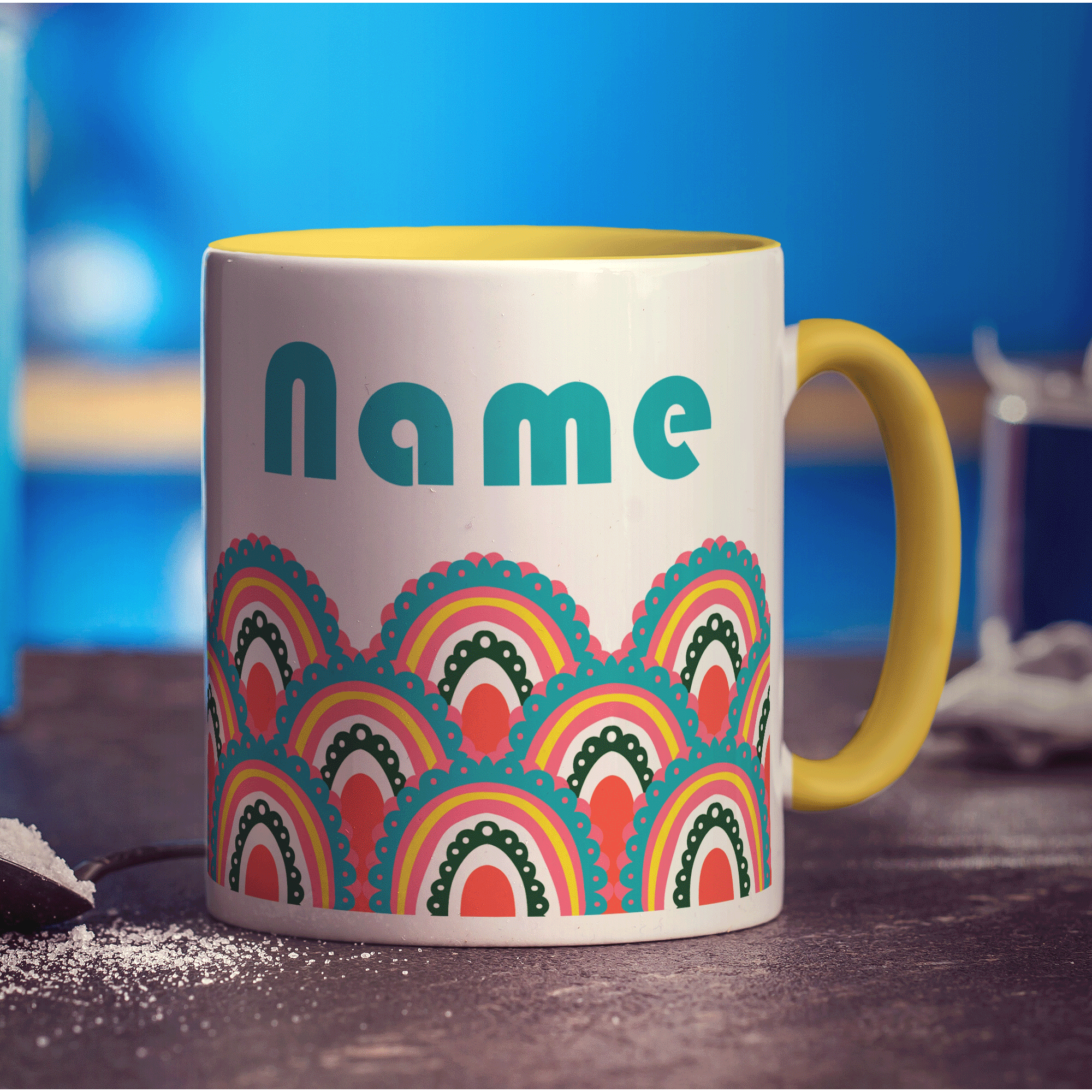 Retro Name Mug