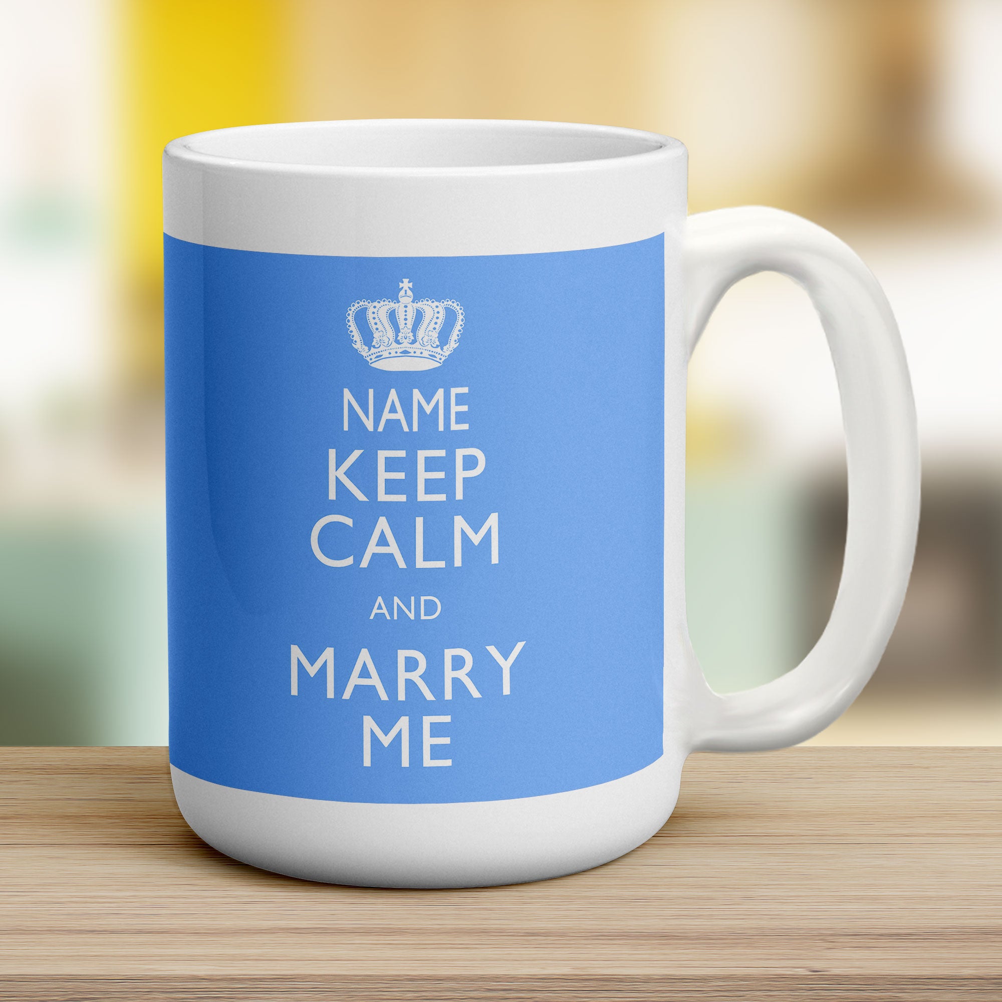 Keep Calm and Marry Me - Jumbo 440ml (15oz) / White