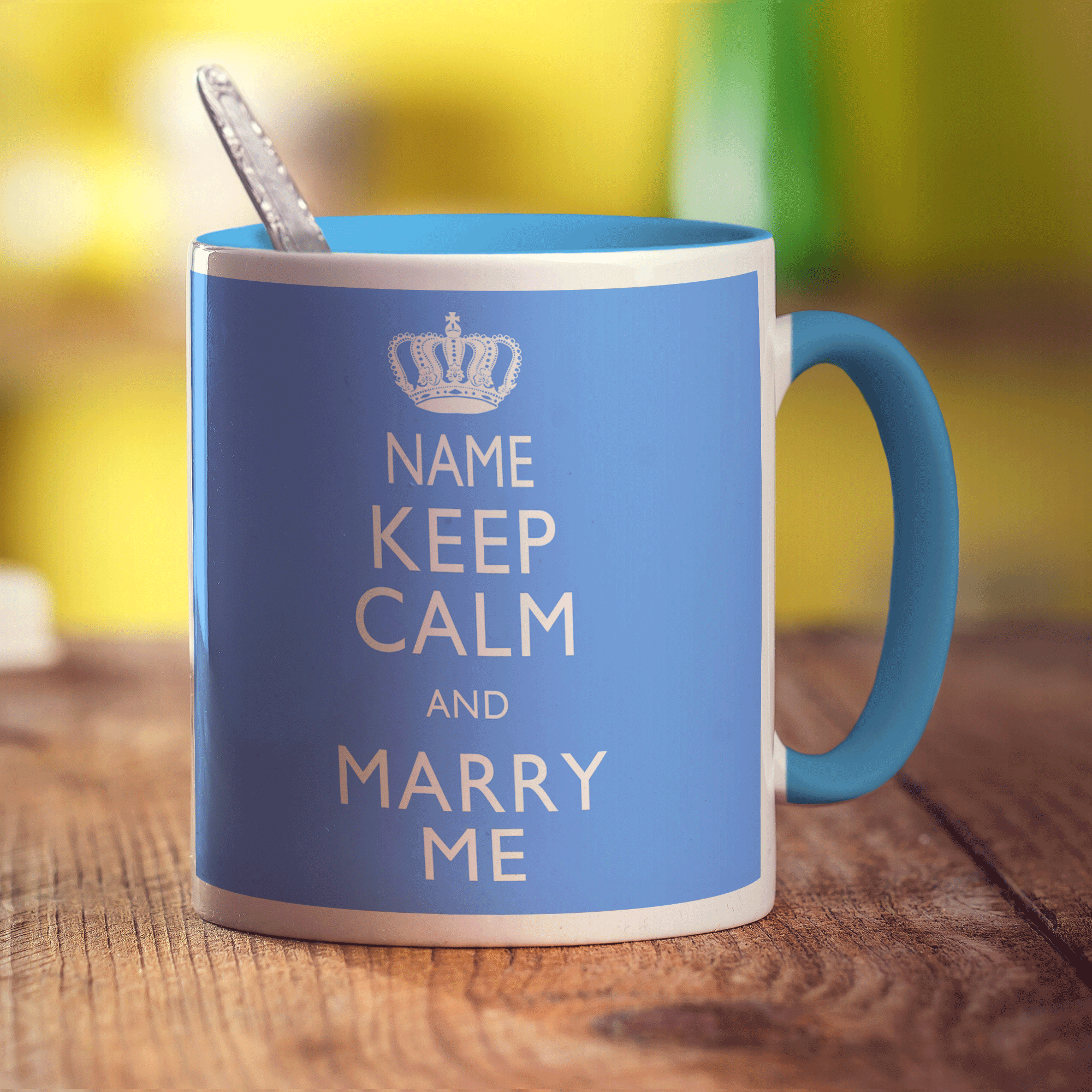 Keep Calm and Marry Me - Standard 330ml (11oz) / Blue