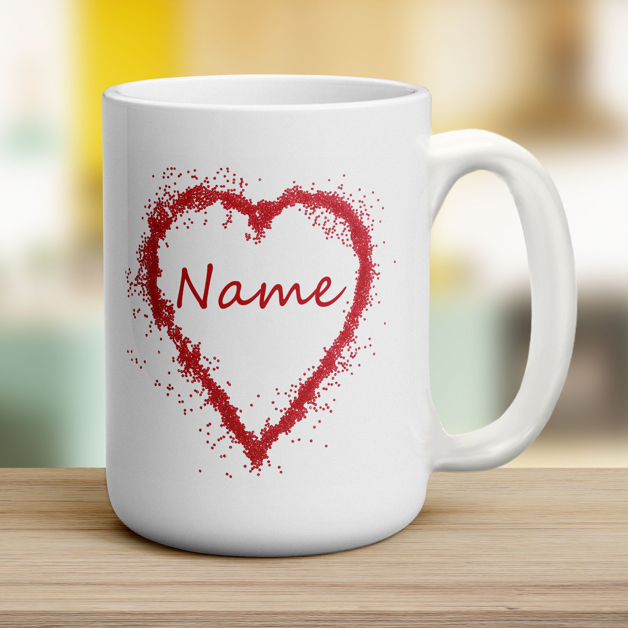 Candy Heart Name Mug