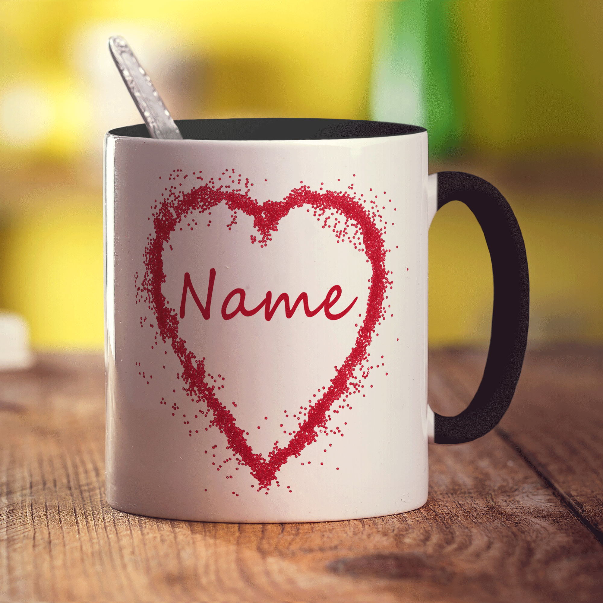 Candy Heart Name Mug