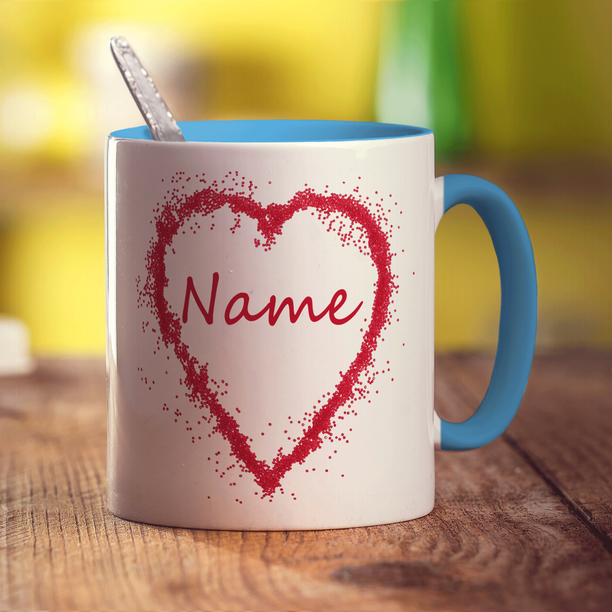 Candy Heart Name Mug