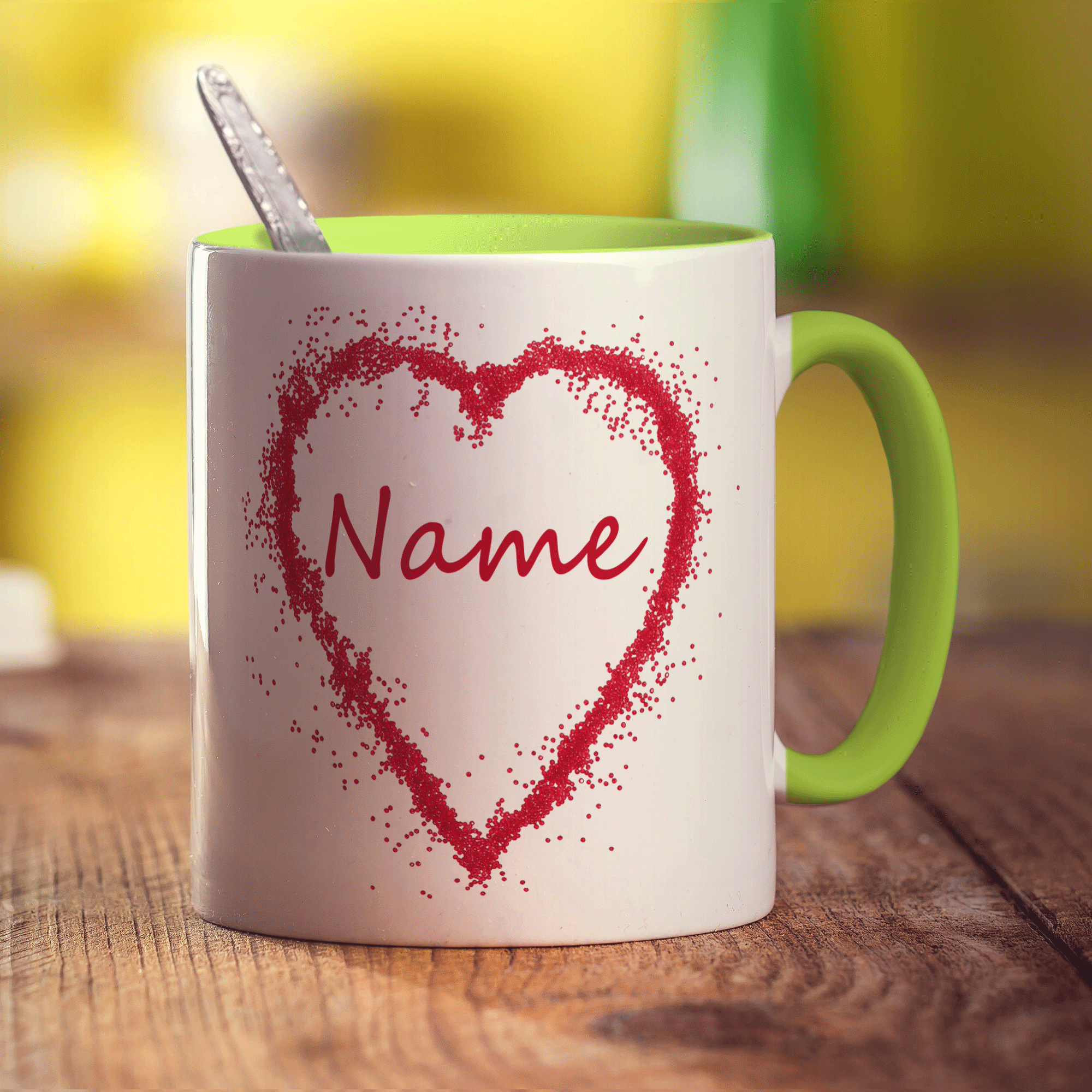 Candy Heart Name Mug