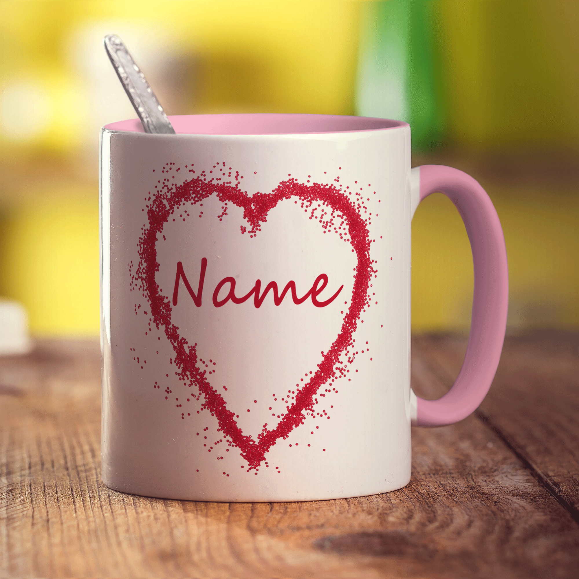 Candy Heart Name Mug