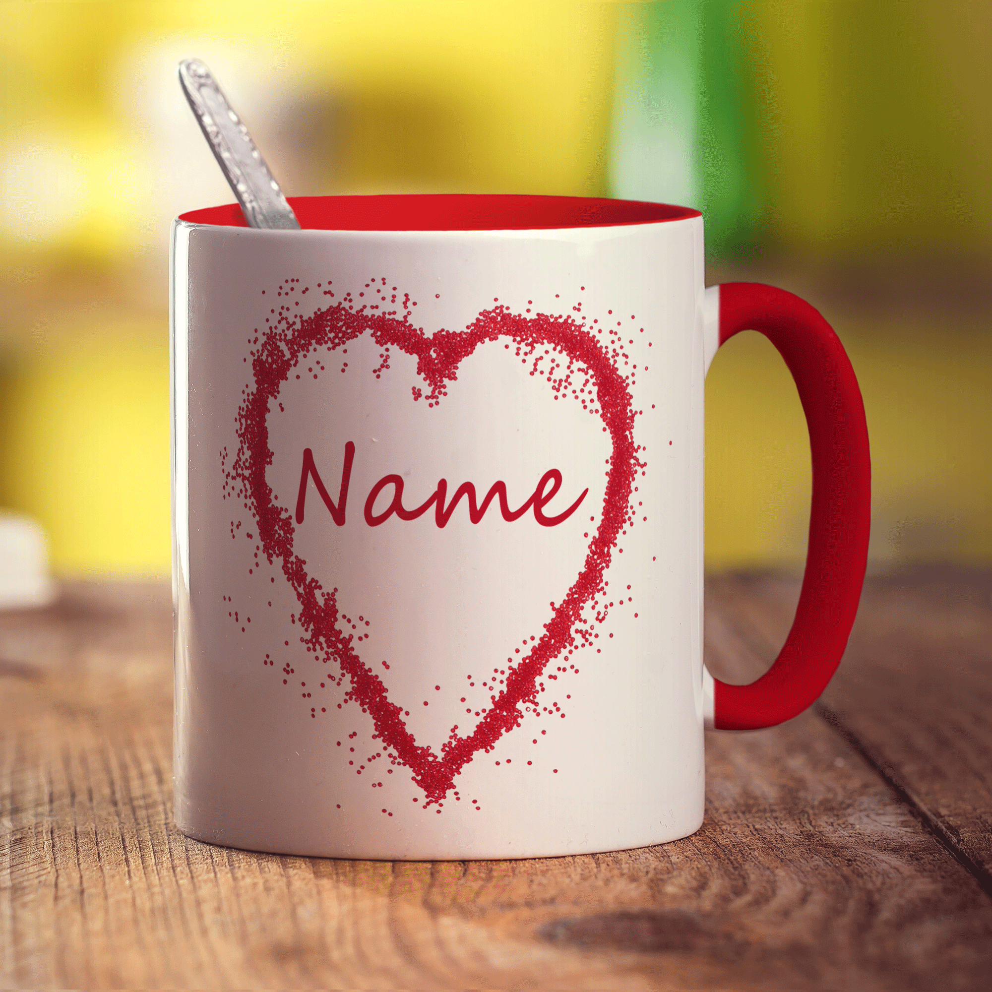 Candy Heart Name Mug