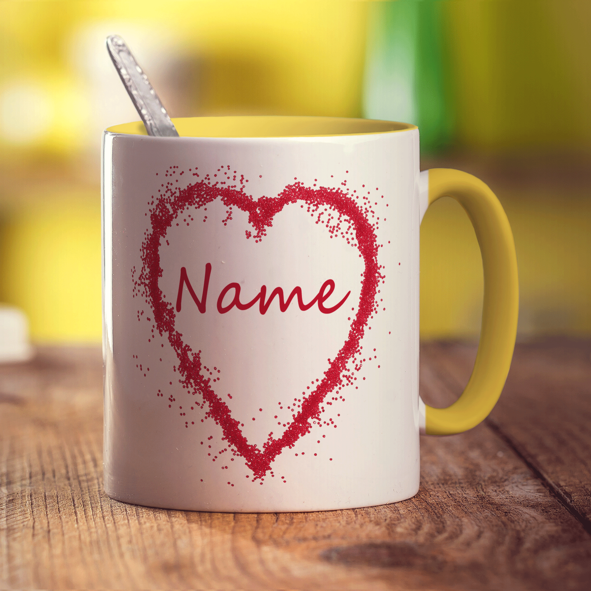 Candy Heart Name Mug
