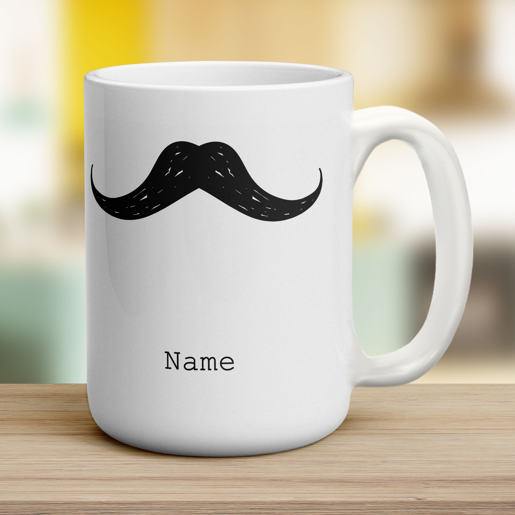 Black Moustache Mug