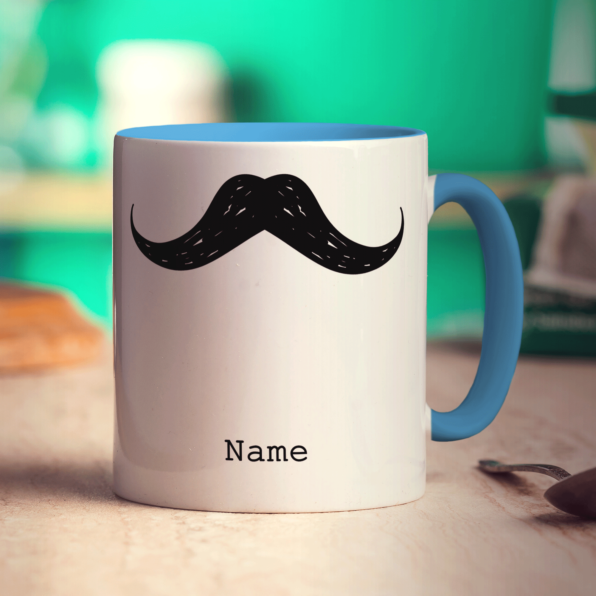 Black Moustache Mug