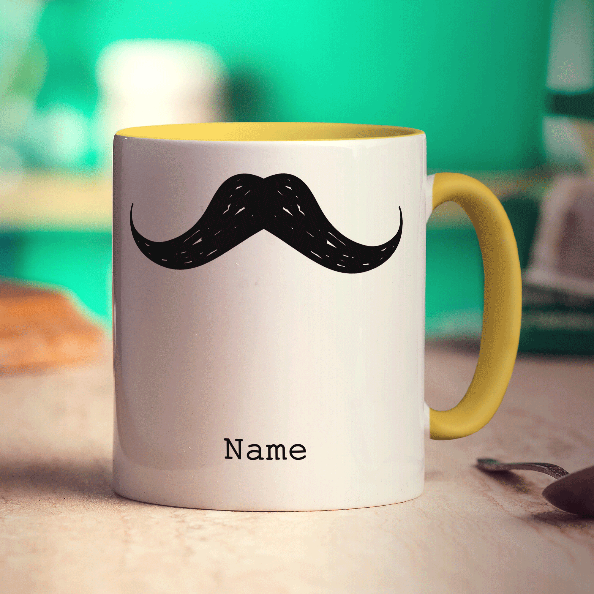 Black Moustache Mug