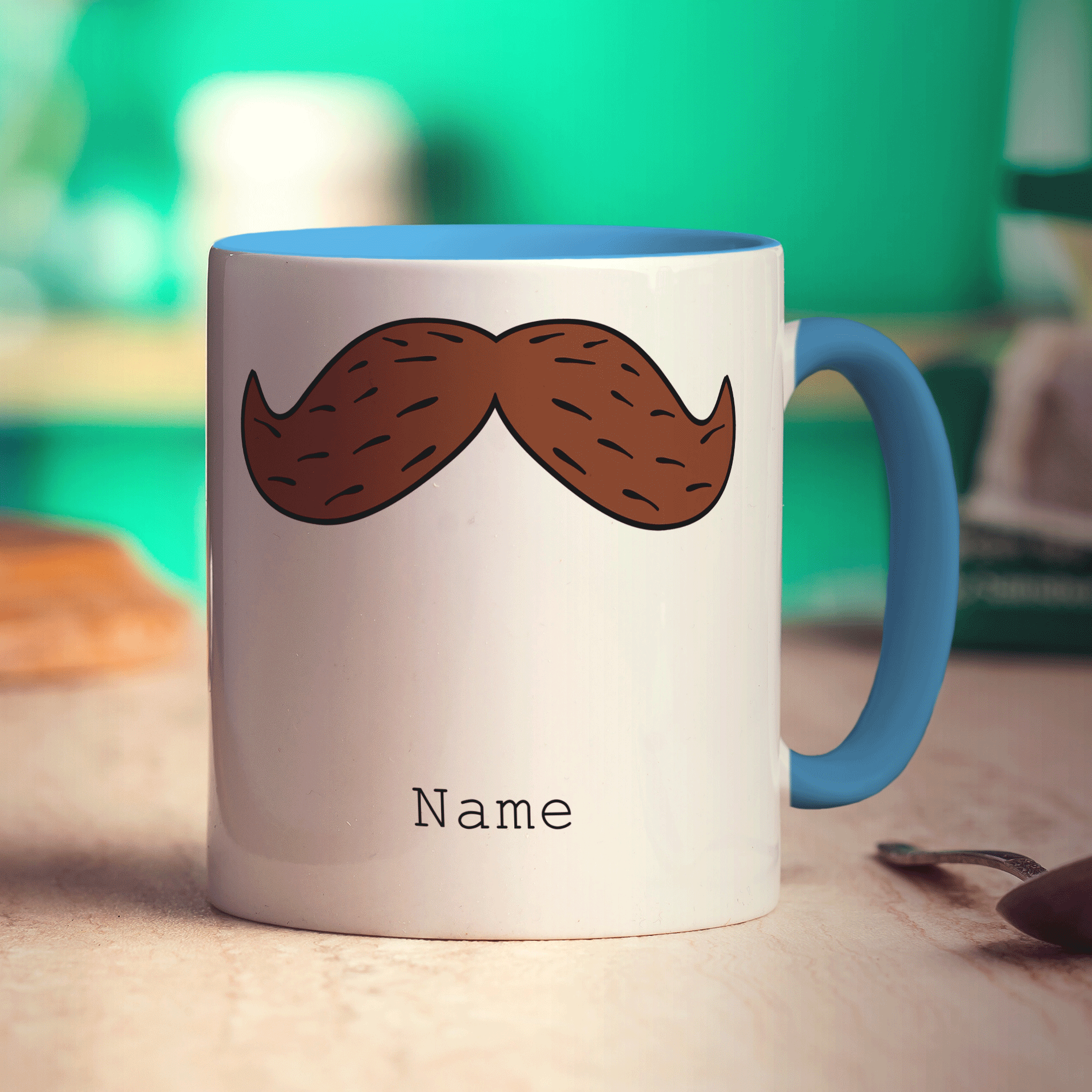 Brown Moustache Mug