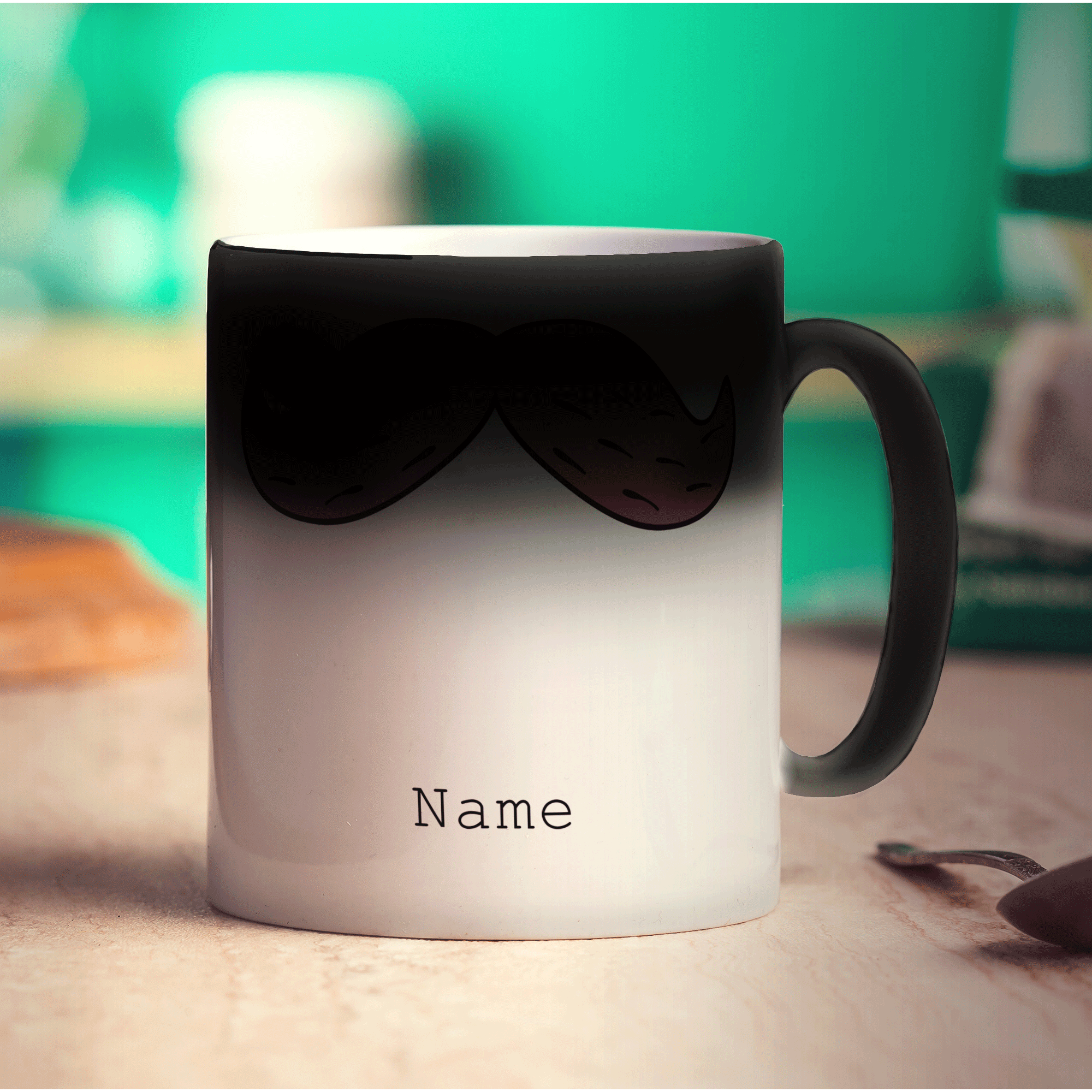 Brown Moustache Mug