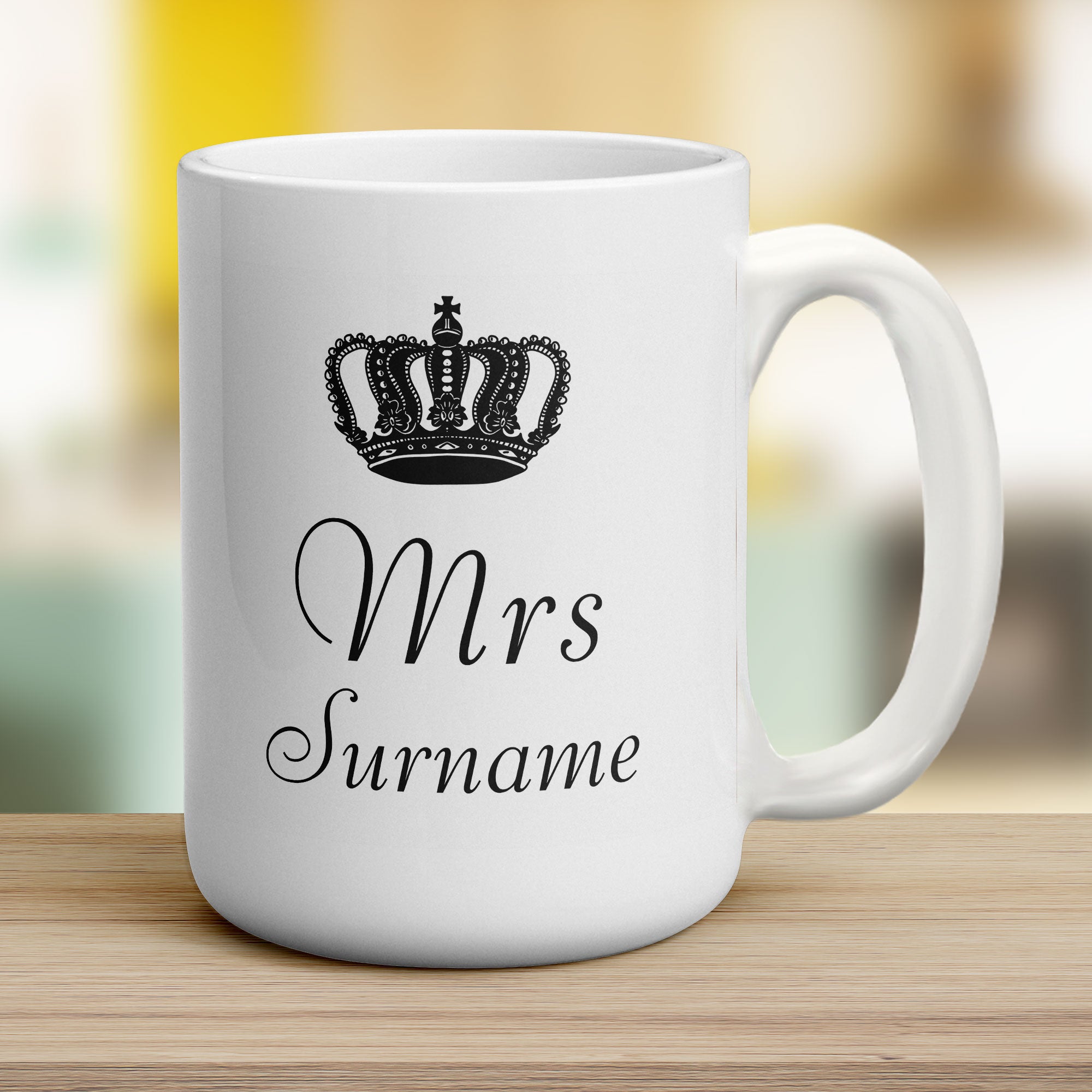 Mrs Crown Name Mug