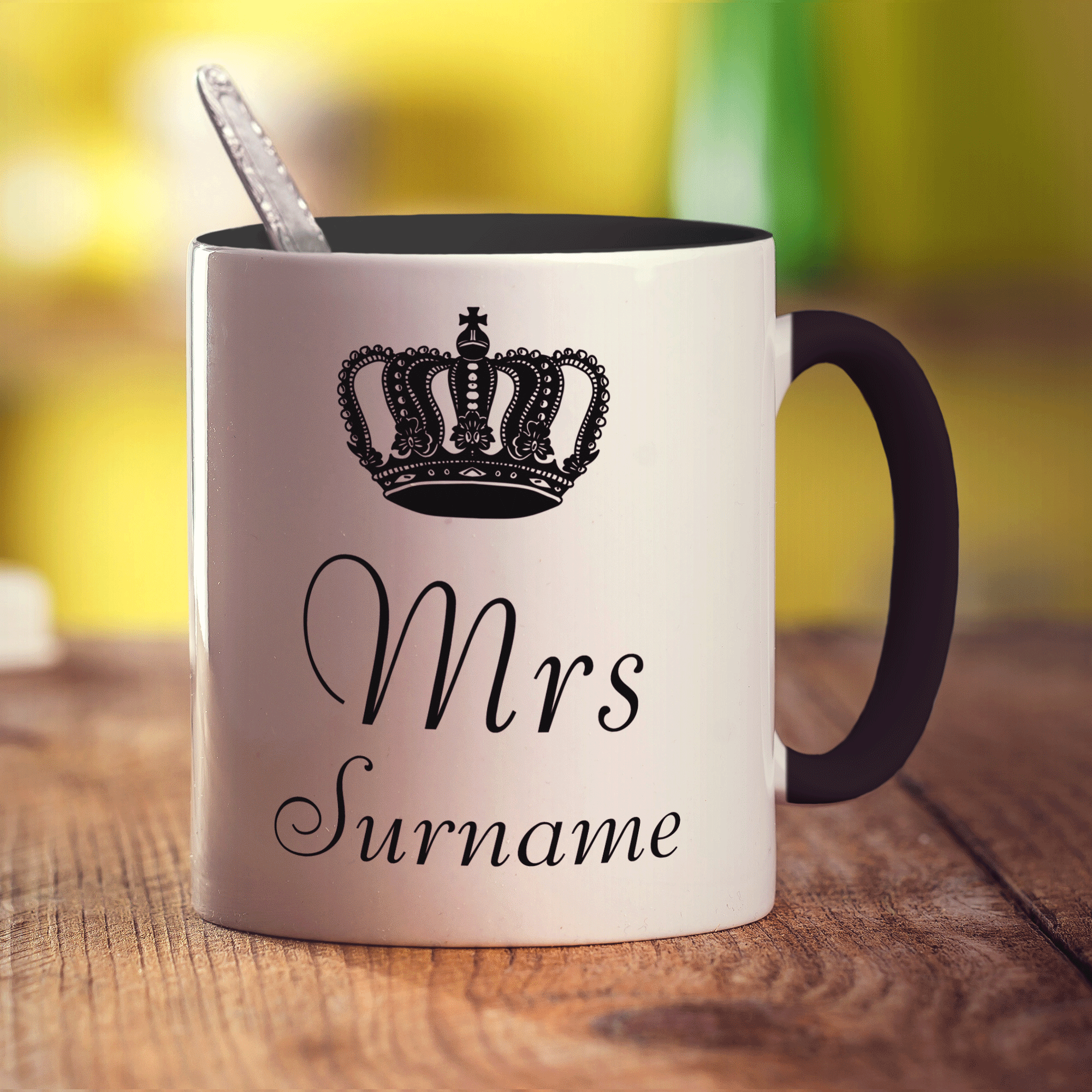 Mrs Crown Name Mug