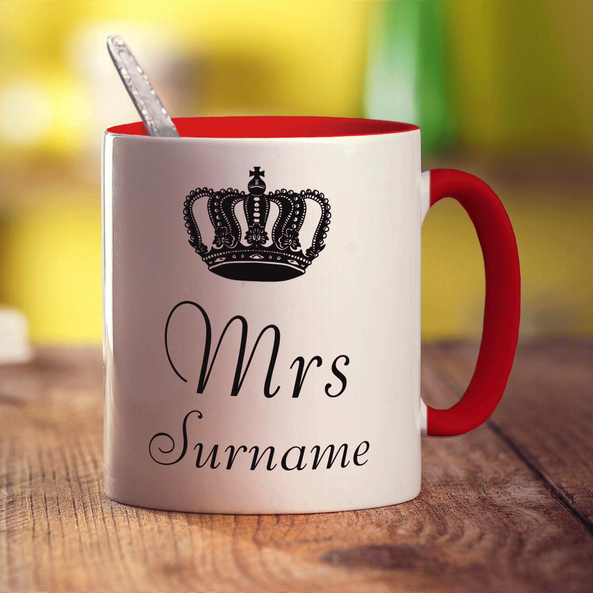 Mrs Crown Name Mug
