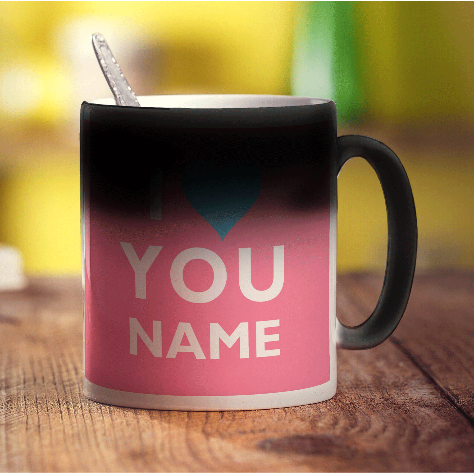 I Heart You - Pink Name Mug