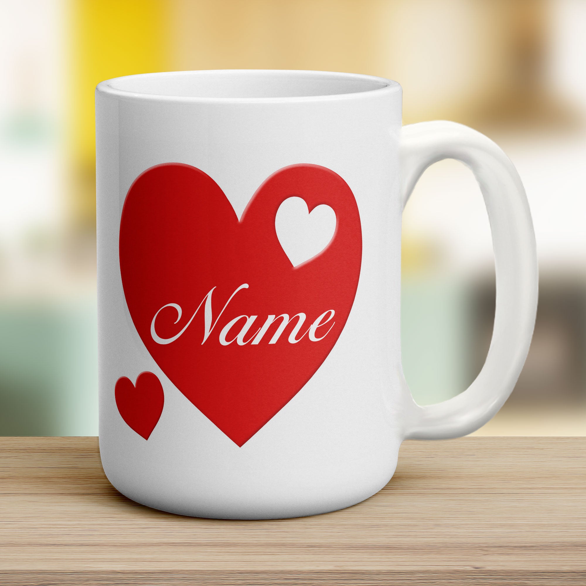 Red Heart Name Mug