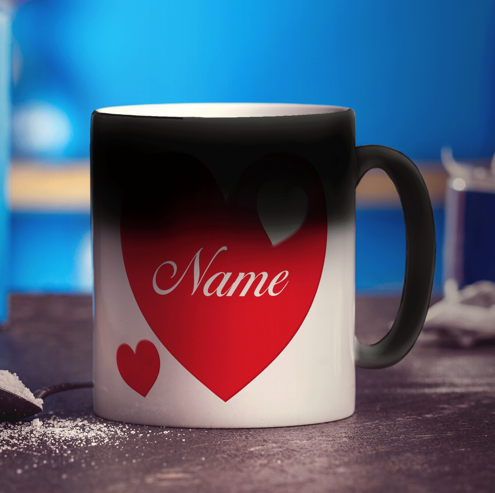Red Heart Name Mug