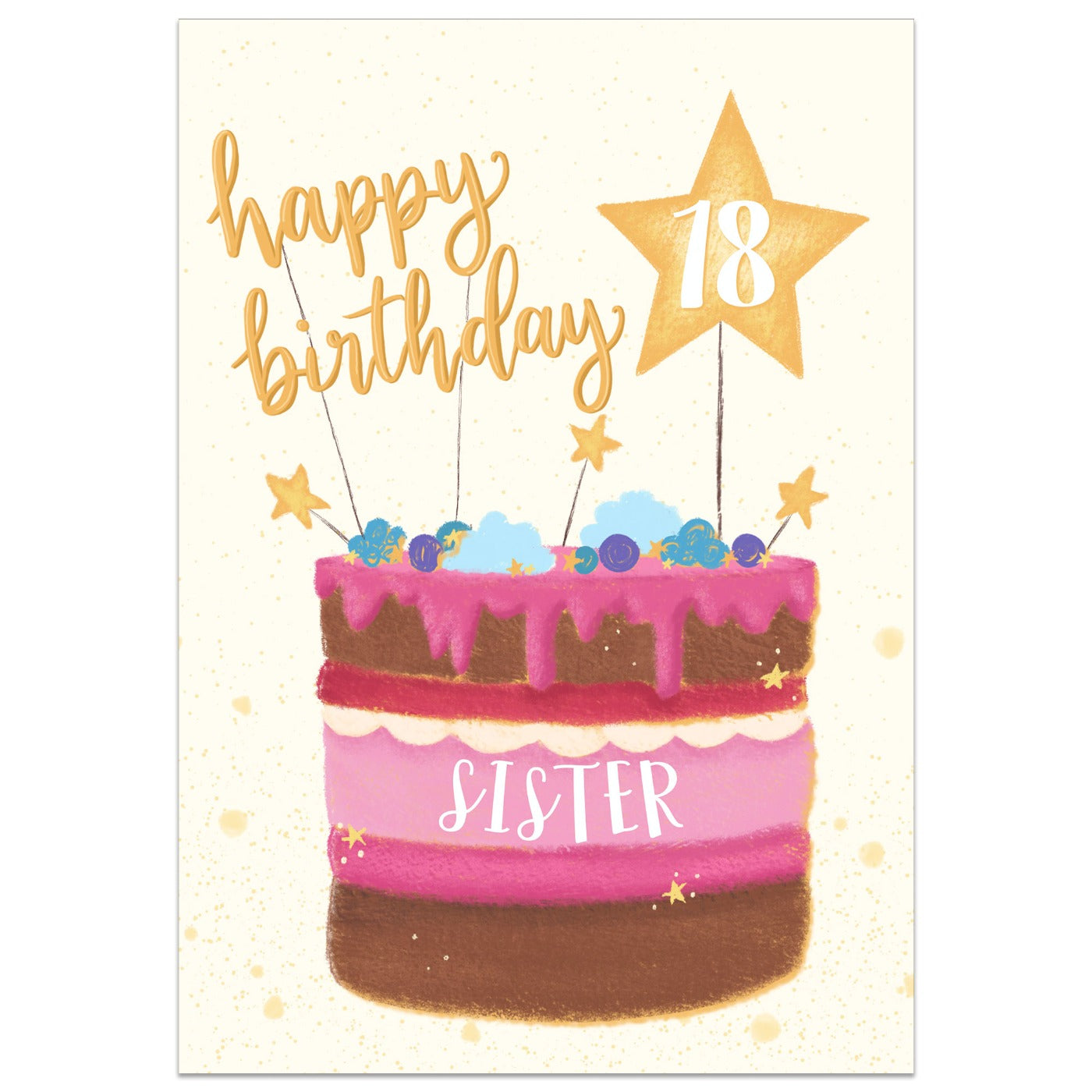 Happy 18th Birthday Sister Card
