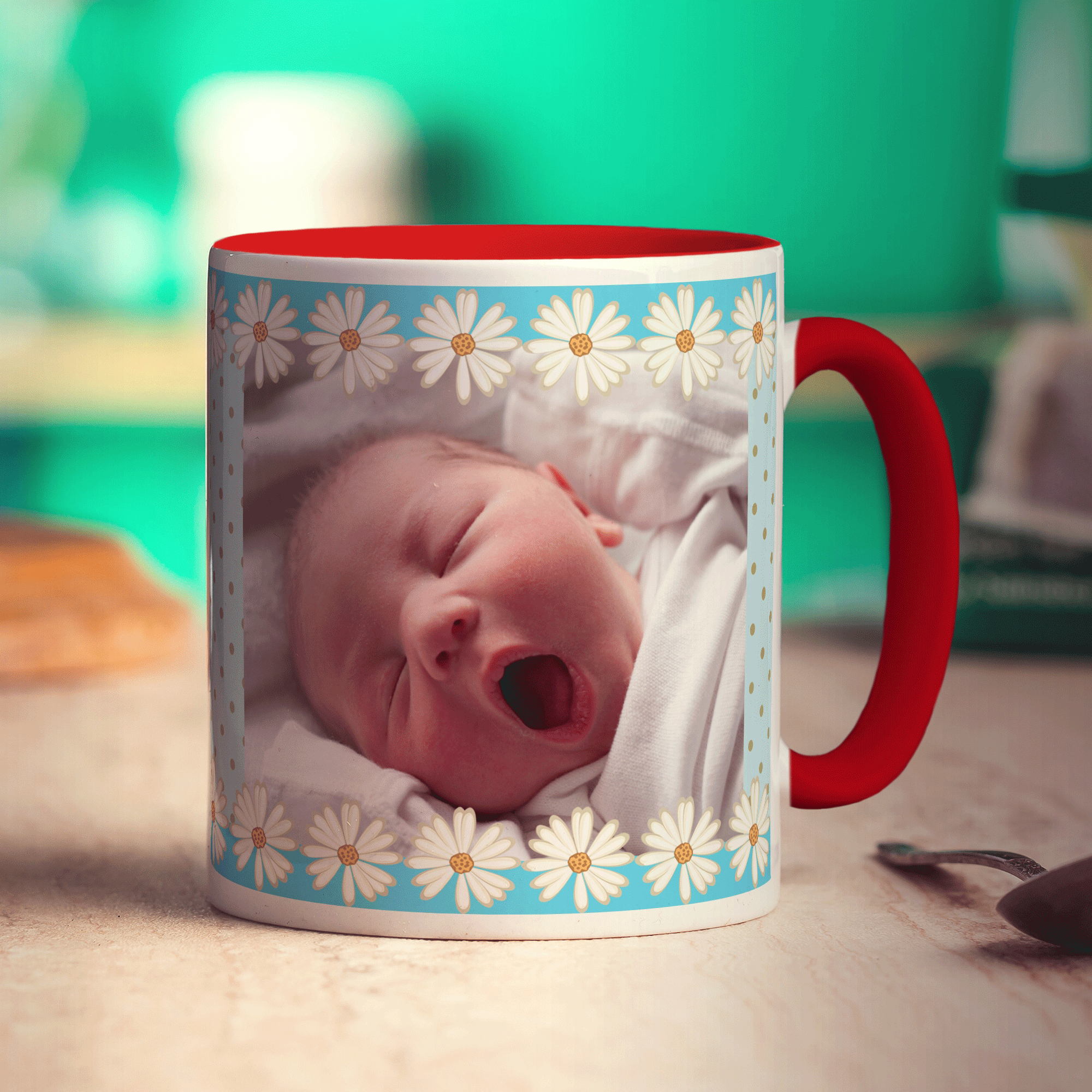 Daisy Photo Mug