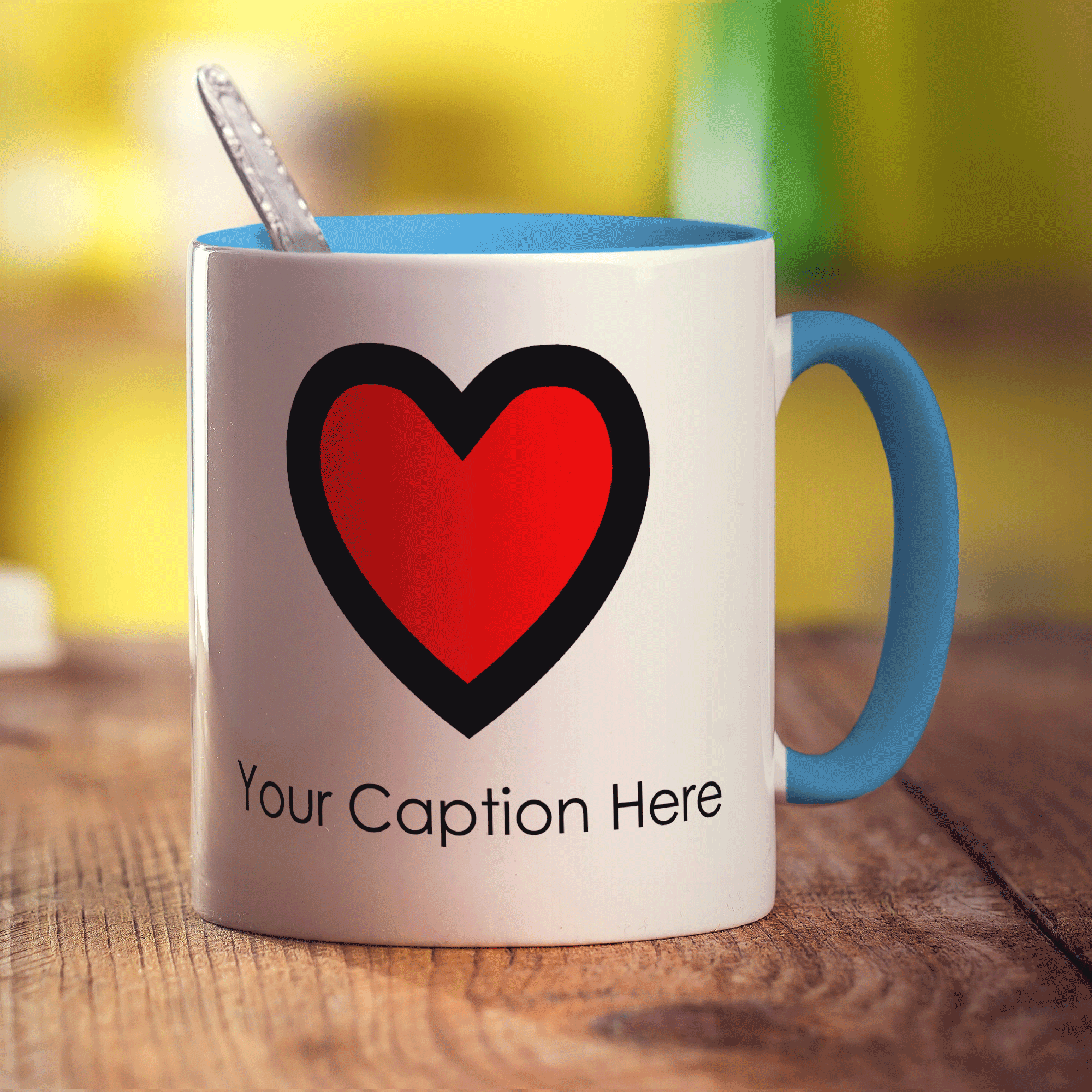 Heart Mug - Standard 330ml (11oz) / Blue