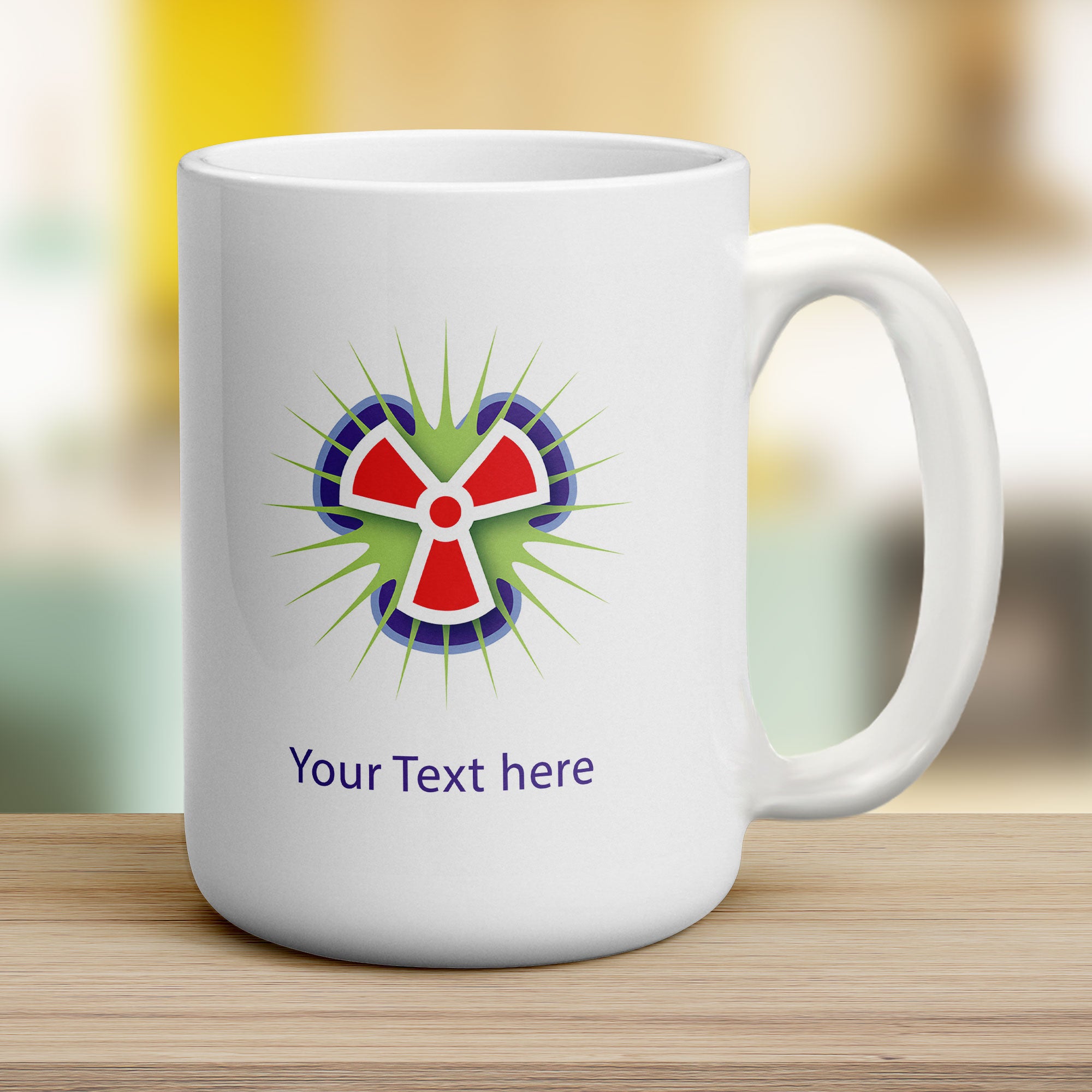 Personalised Toxic Warning Mugs - Jumbo 440ml (15oz) / White