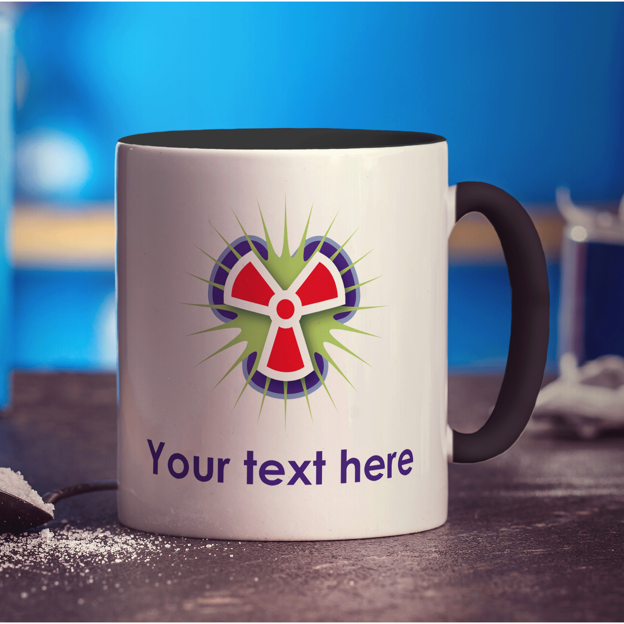 Personalised Toxic Warning Mugs - Standard 330ml (11oz) / Black