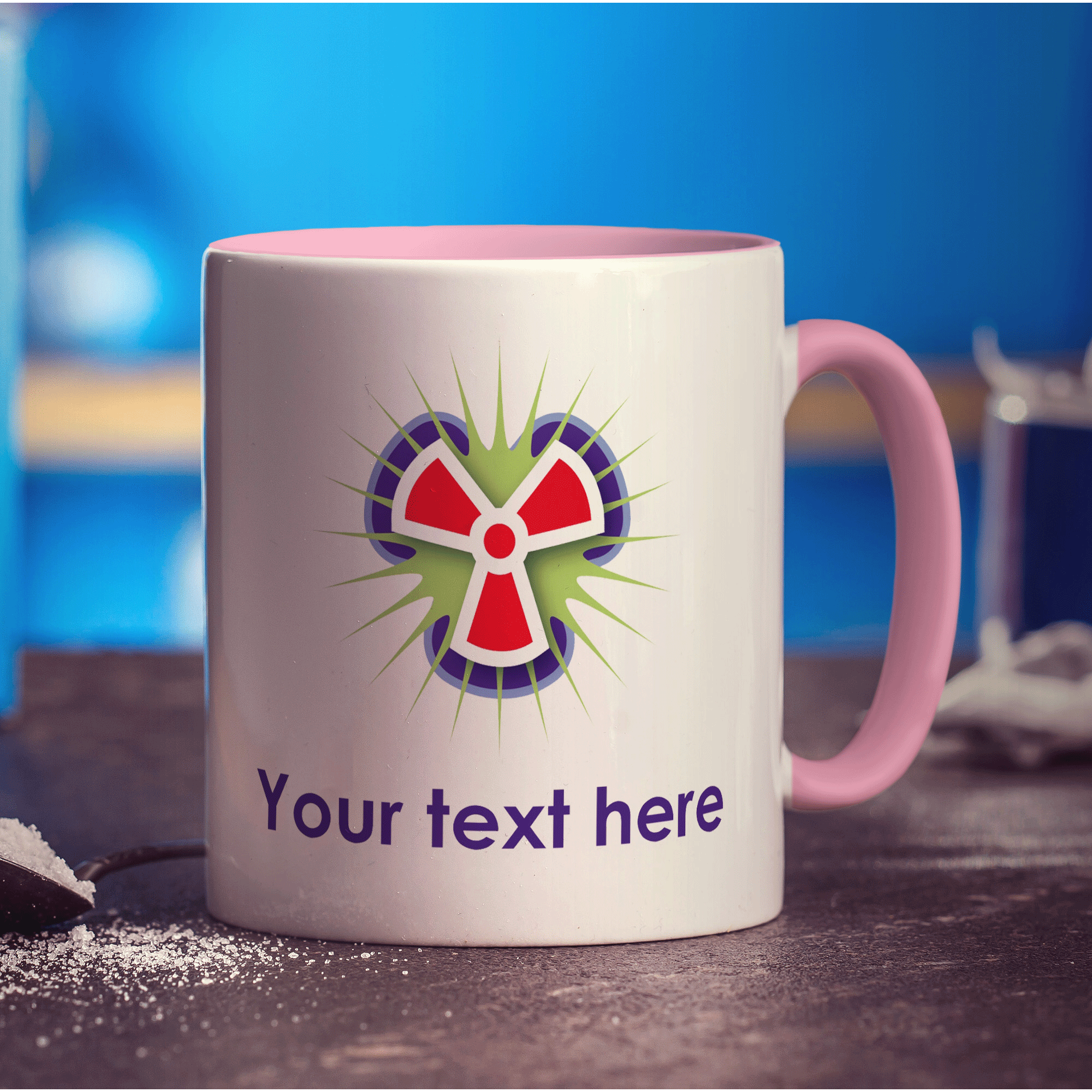 Personalised Toxic Warning Mugs - Standard 330ml (11oz) / Pink