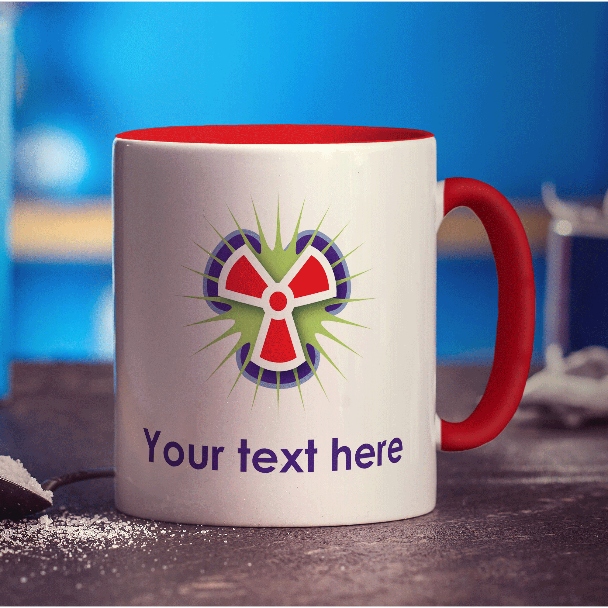 Personalised Toxic Warning Mugs - Standard 330ml (11oz) / Red