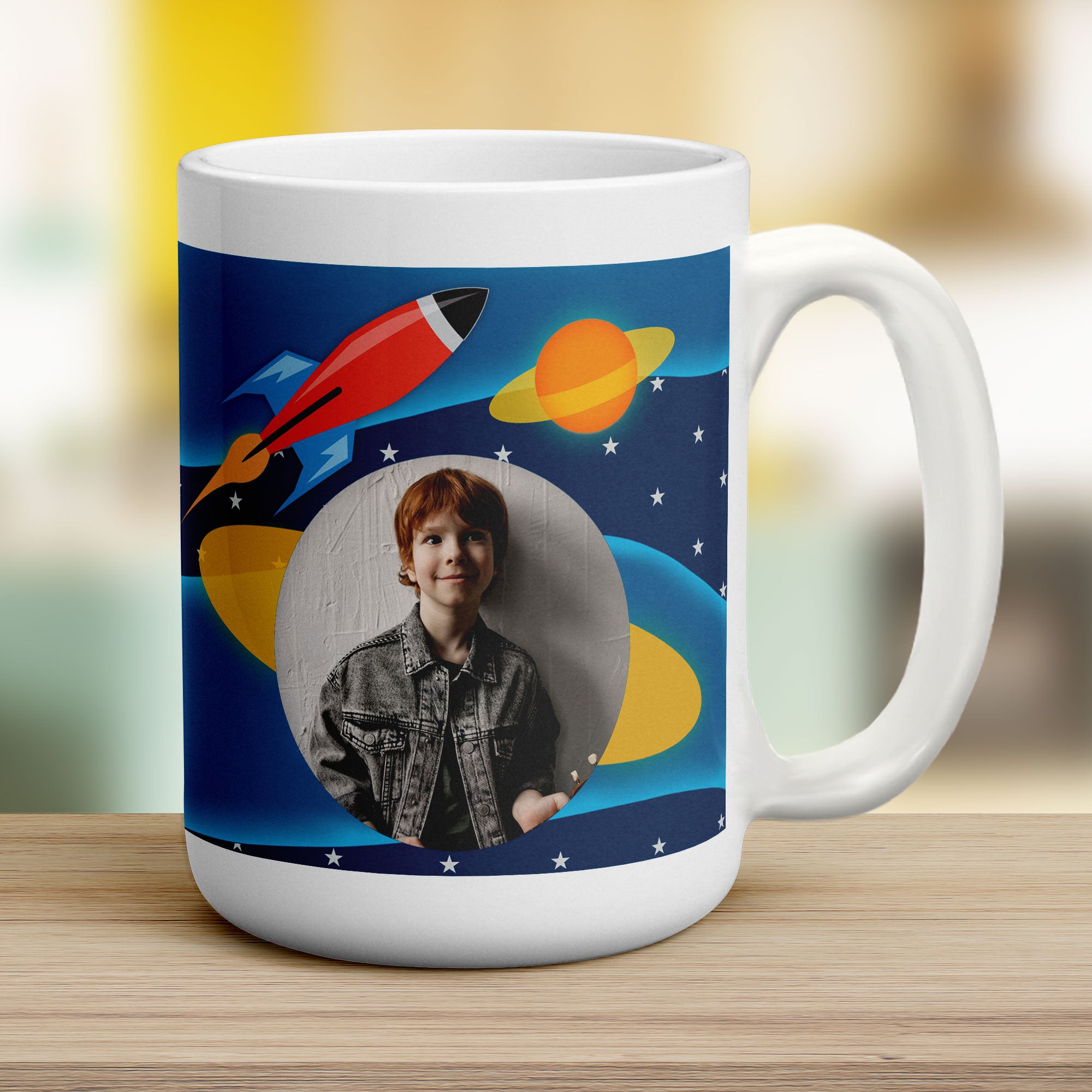 Rocket Photo Mug