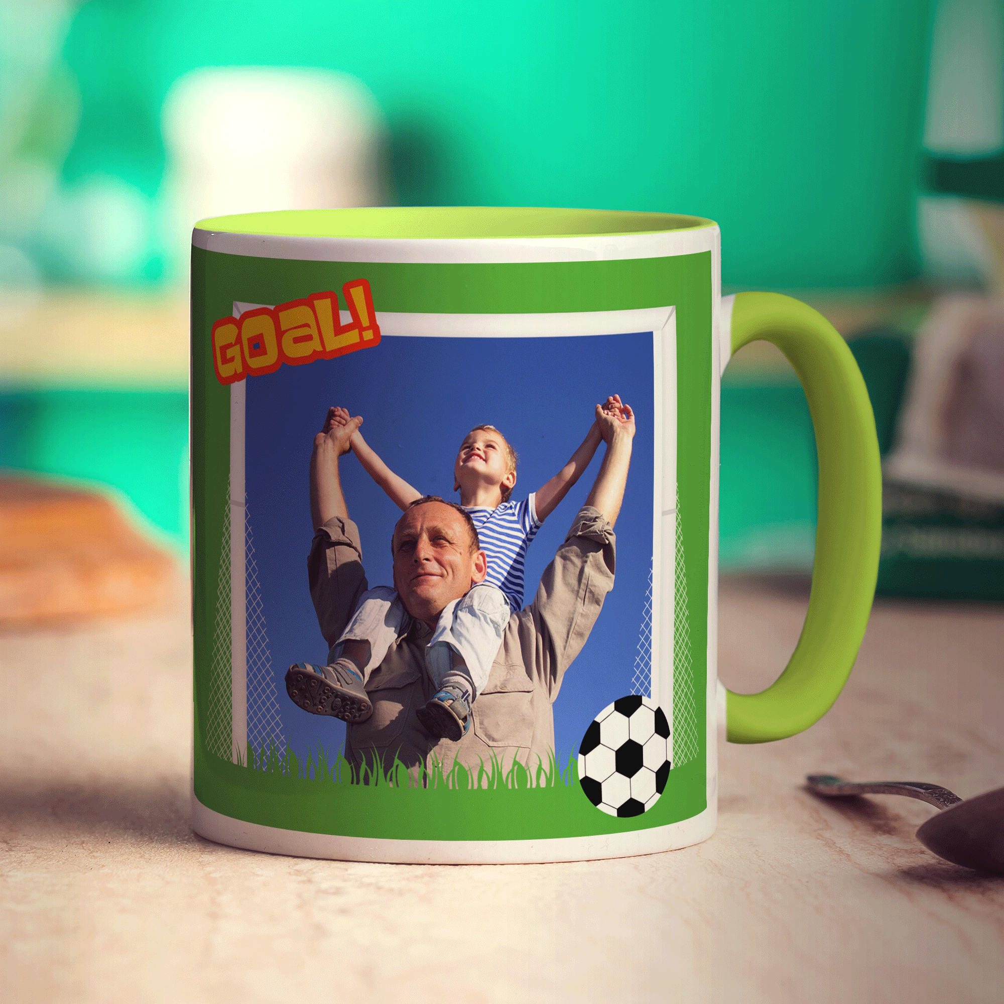 Football Themed Photo Mug