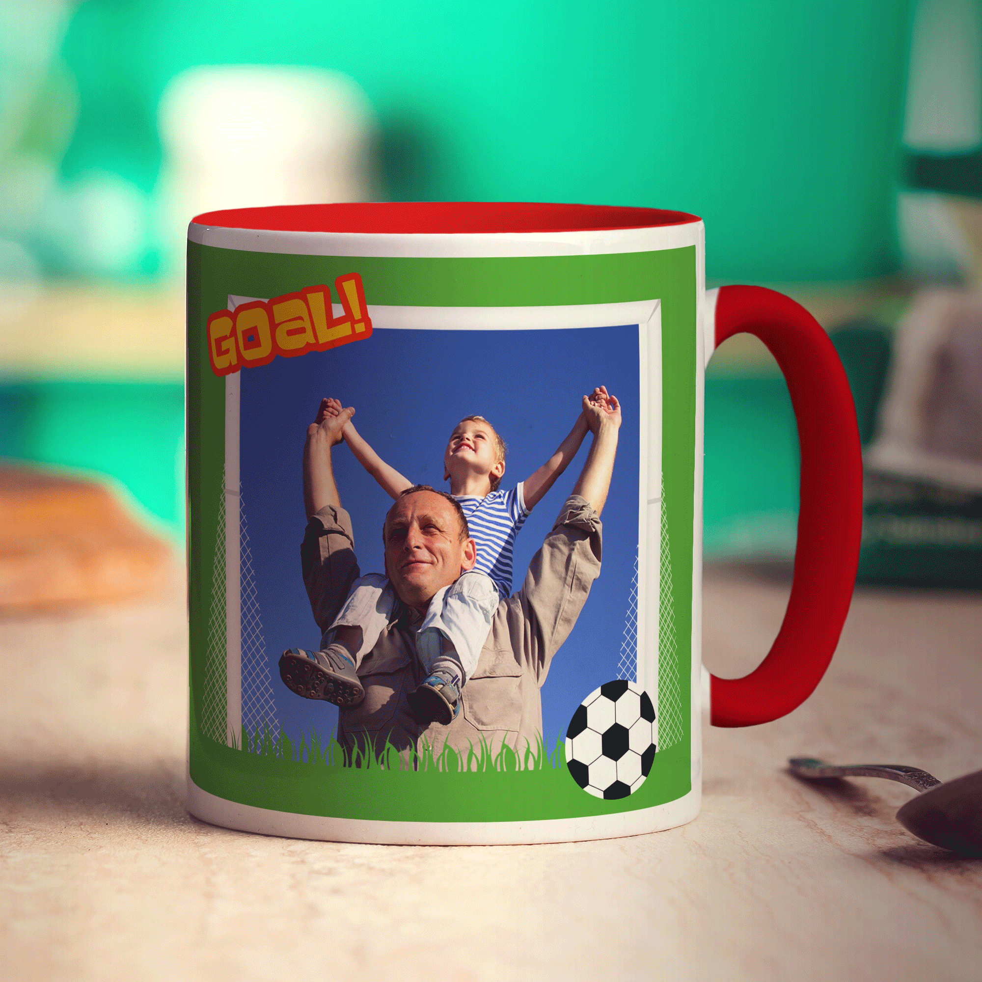 Football Themed Photo Mug